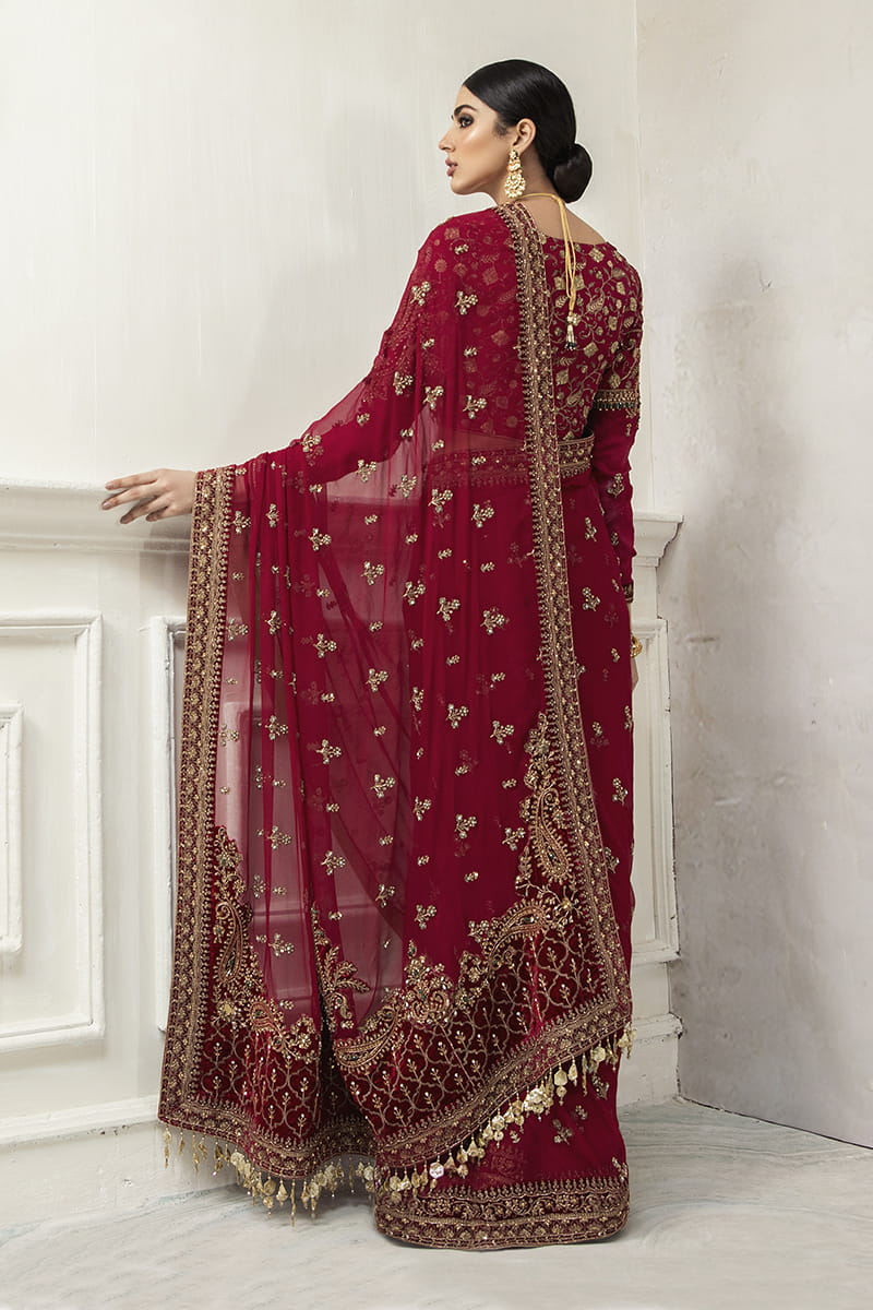 Maria B. Couture Red Wine MC-027 - Image 3