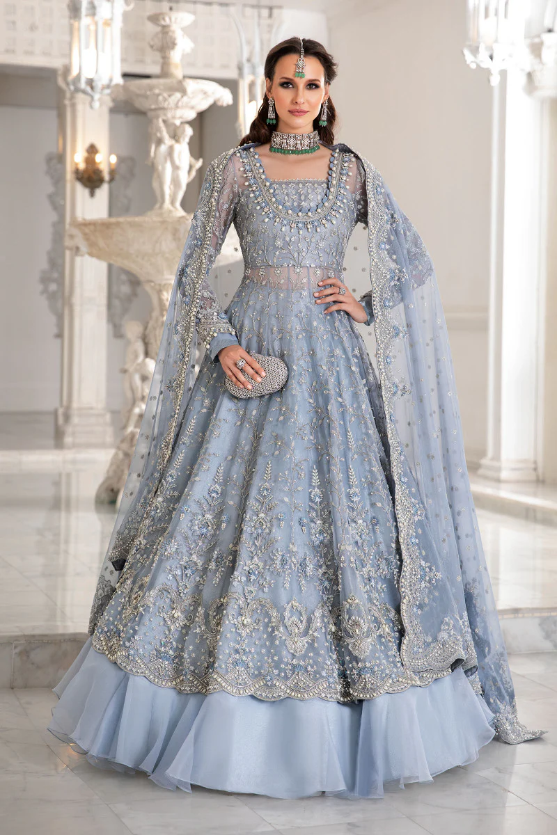Maria B. Couture Ice Blue MC-041 - Image 2
