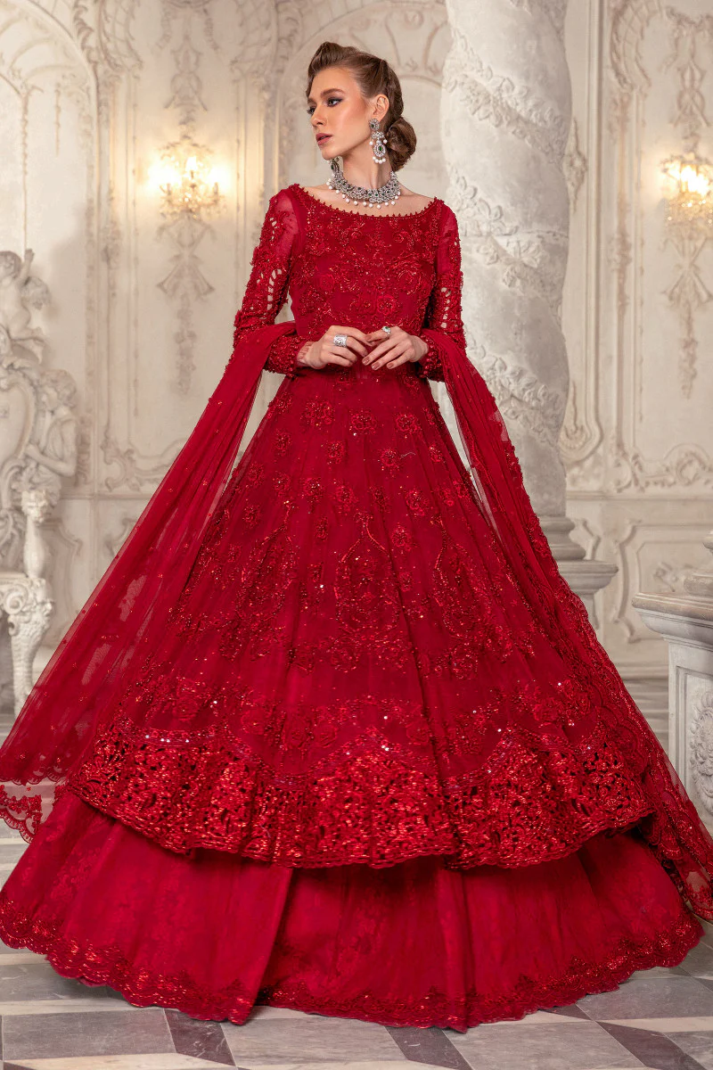 Maria B. Couture Red MC-043 - Image 2