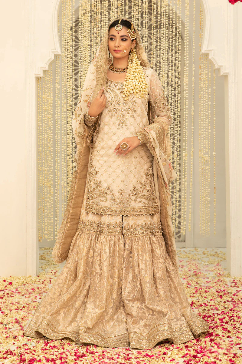 Maria B. Couture Ivory Gold MC-047