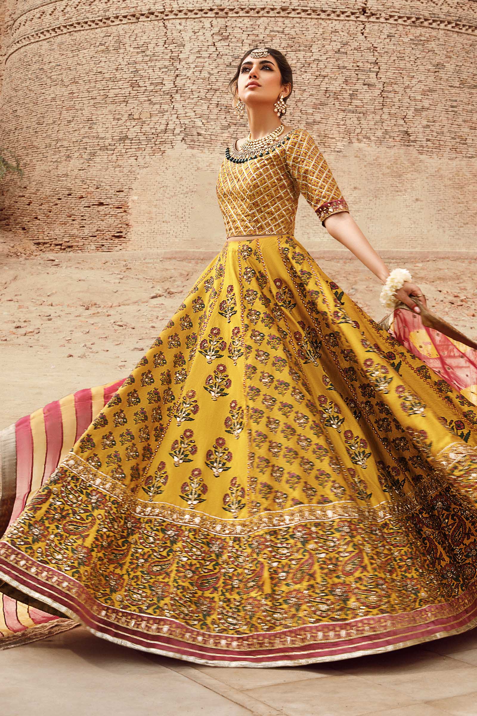 Maria B. Couture Mustard MC-703 - Image 3