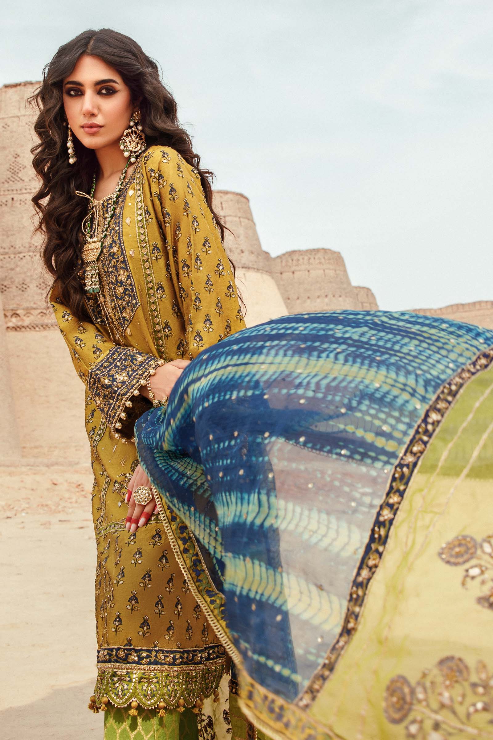 Maria B. Couture Mustard MC-707 - Image 5