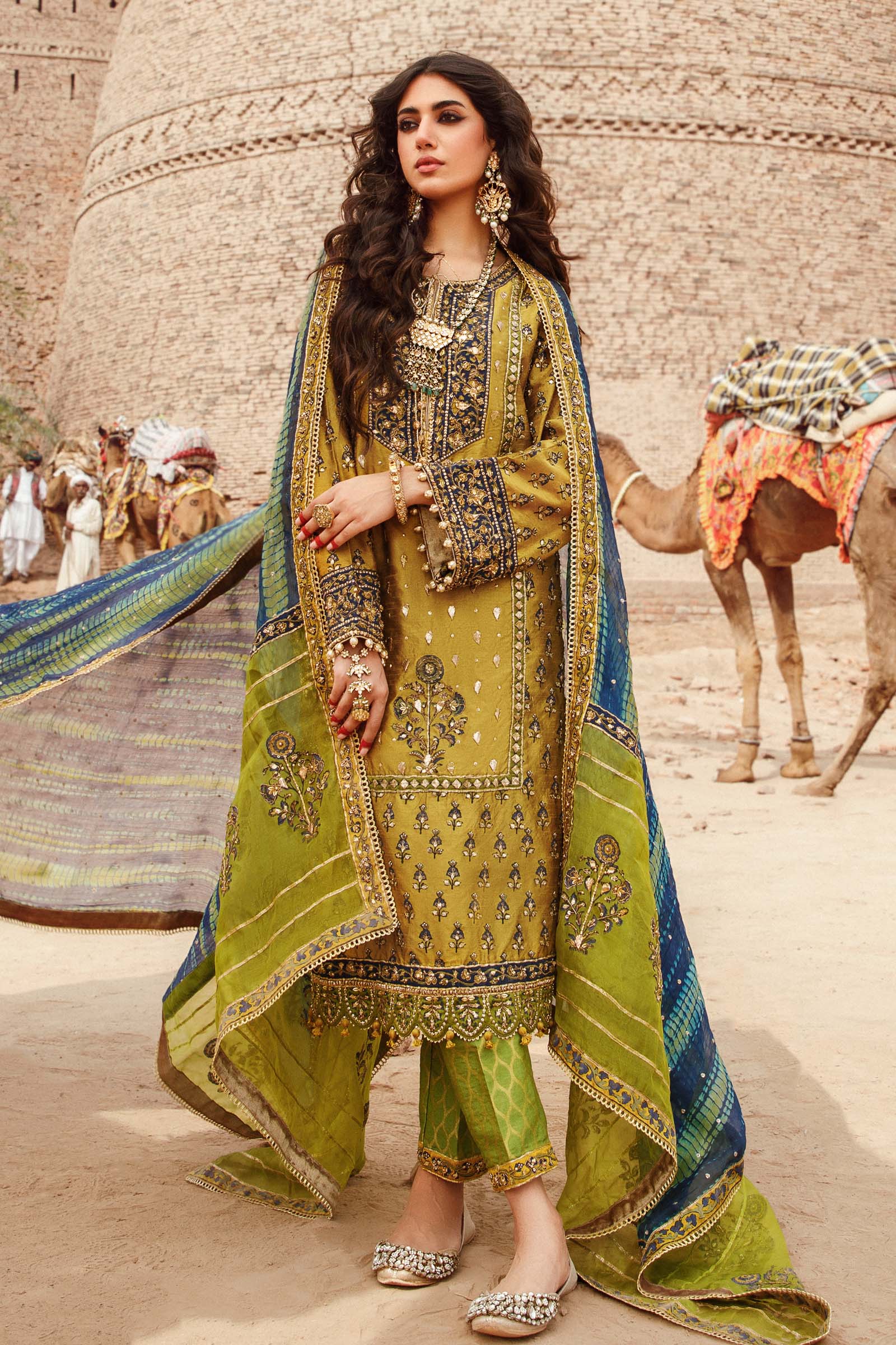 Maria B. Couture Mustard MC-707 - Image 6