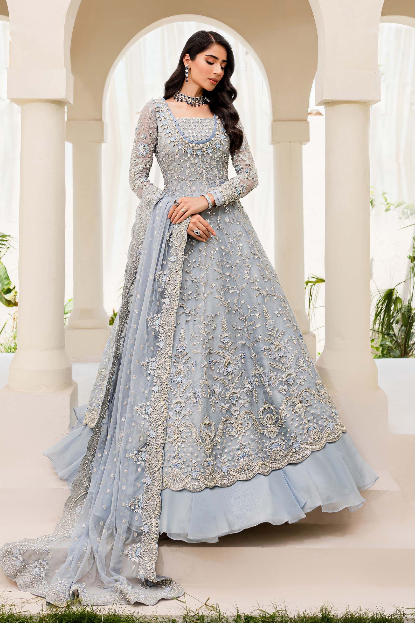 Maria B. Couture Ice Blue MC-904 - Image 5