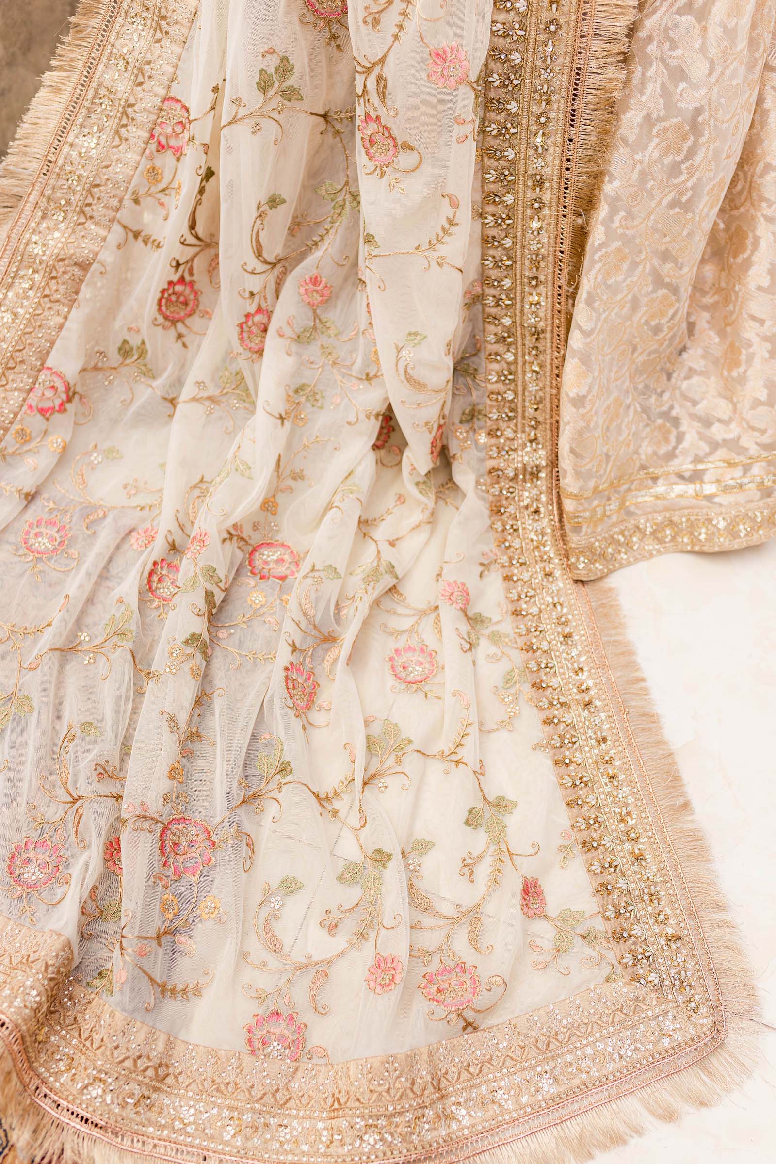 Maria B. Couture Ivory Gold MC-906 - Image 6