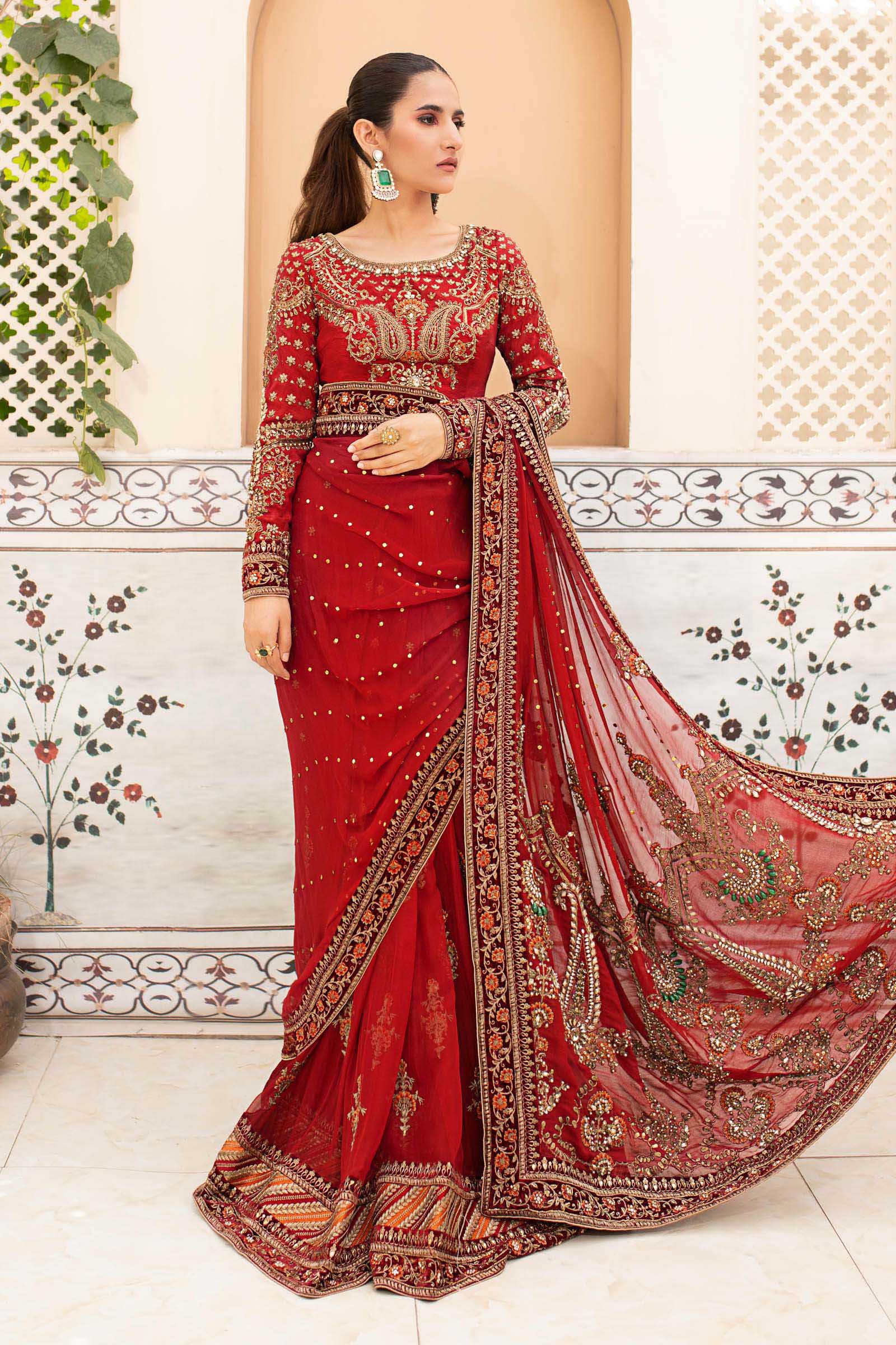 MARIA B. Couture Deep Red MC-910 - Image 3