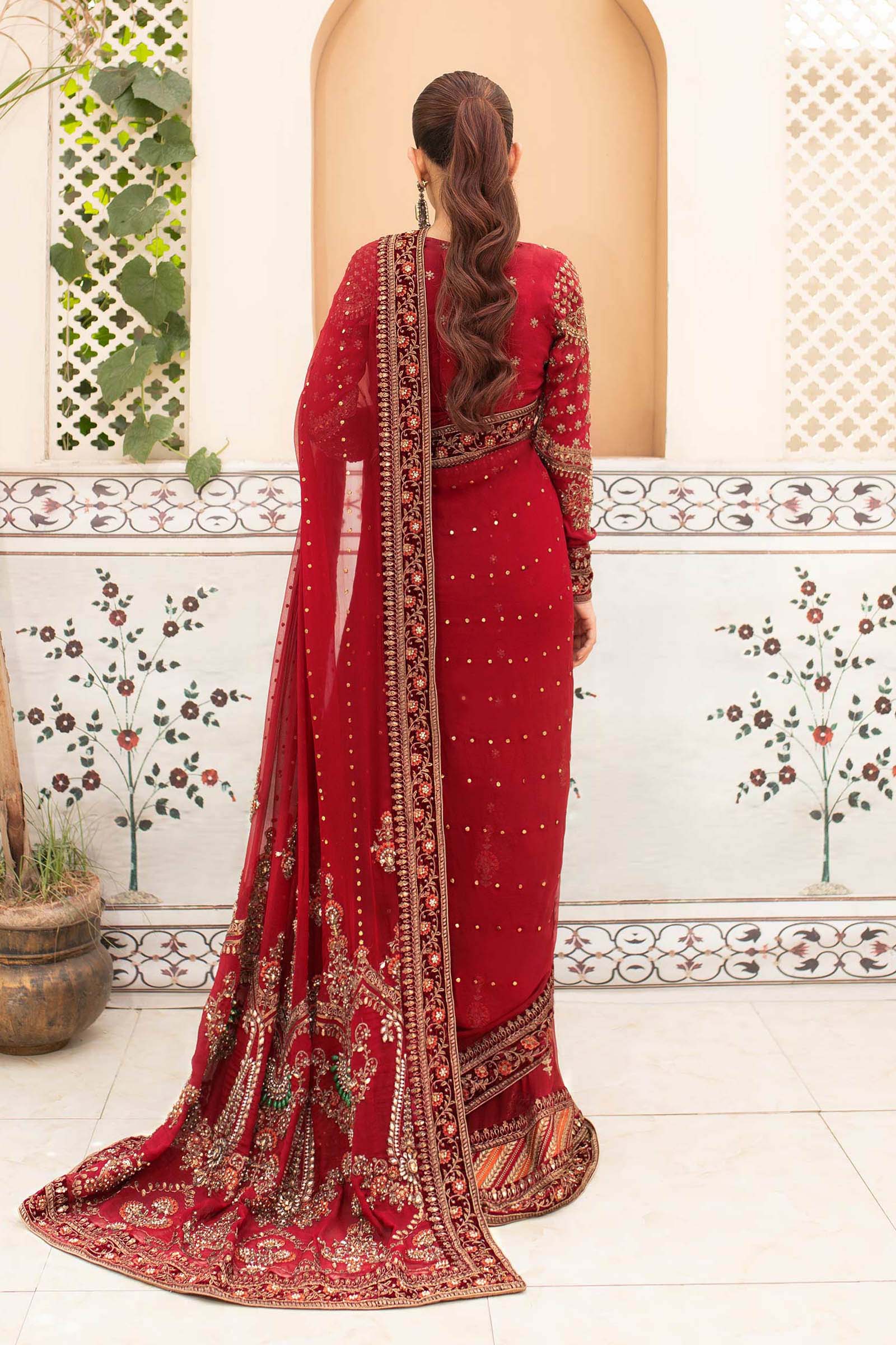 MARIA B. Couture Deep Red MC-910 - Image 5