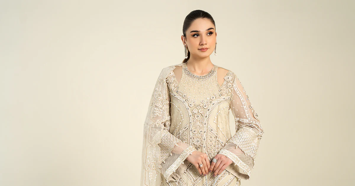 3 Piece Embroidered Chiffon Suit | MCS-24-104 - Image 8