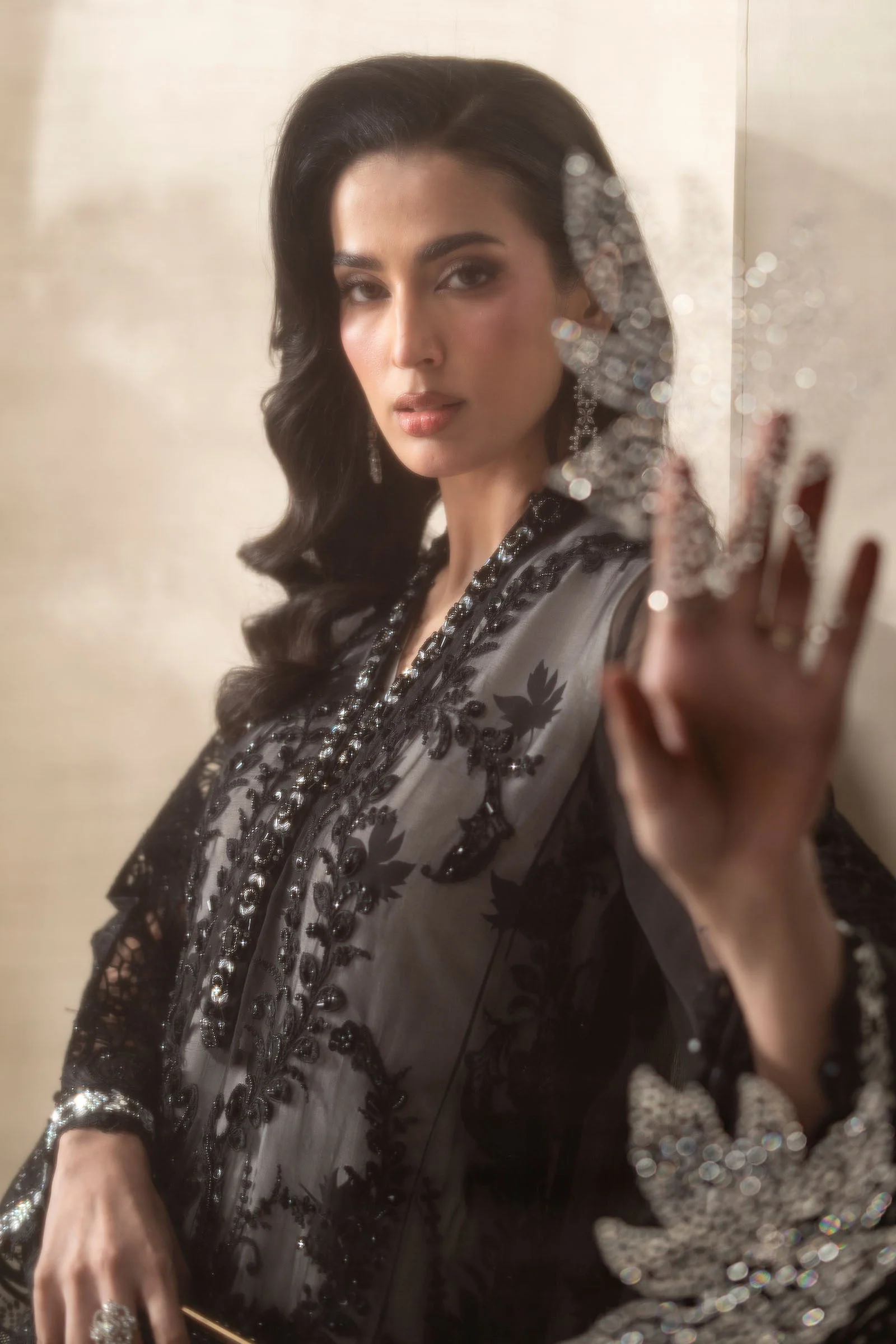 3 Piece Embroidered Chiffon Suit - Image 2