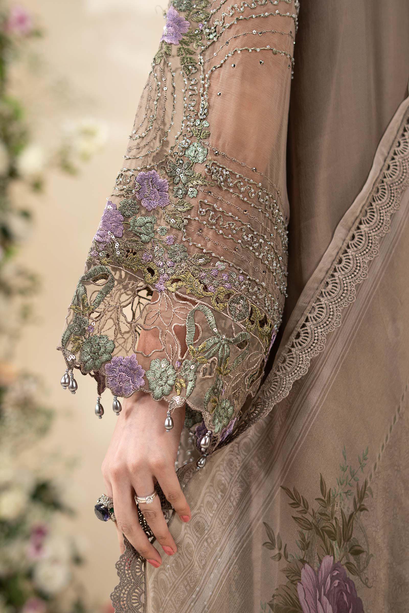 3 Piece Embroidered Chiffon Suit - Image 5
