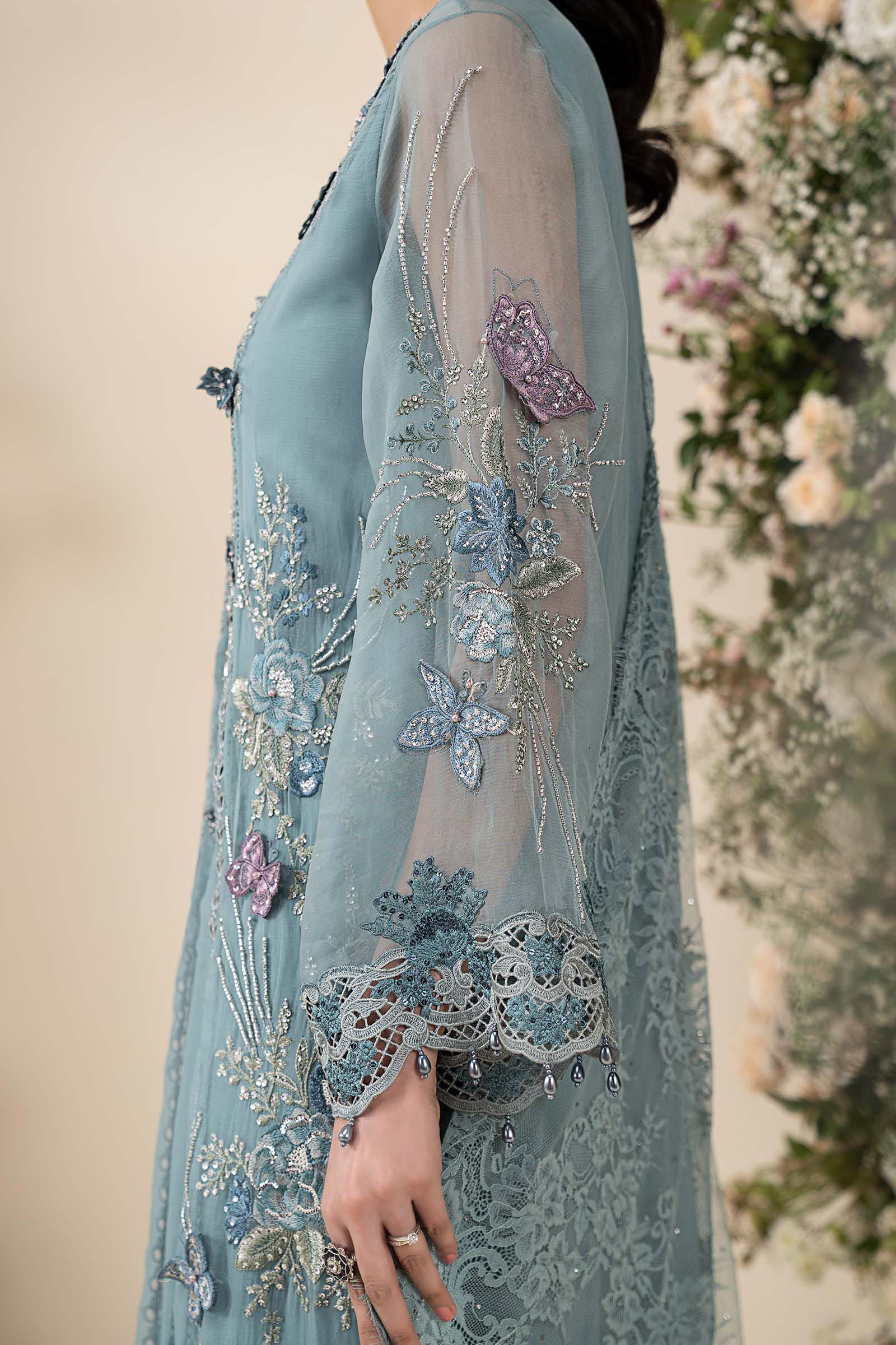 3 Piece Embroidered Chiffon Suit - Image 6