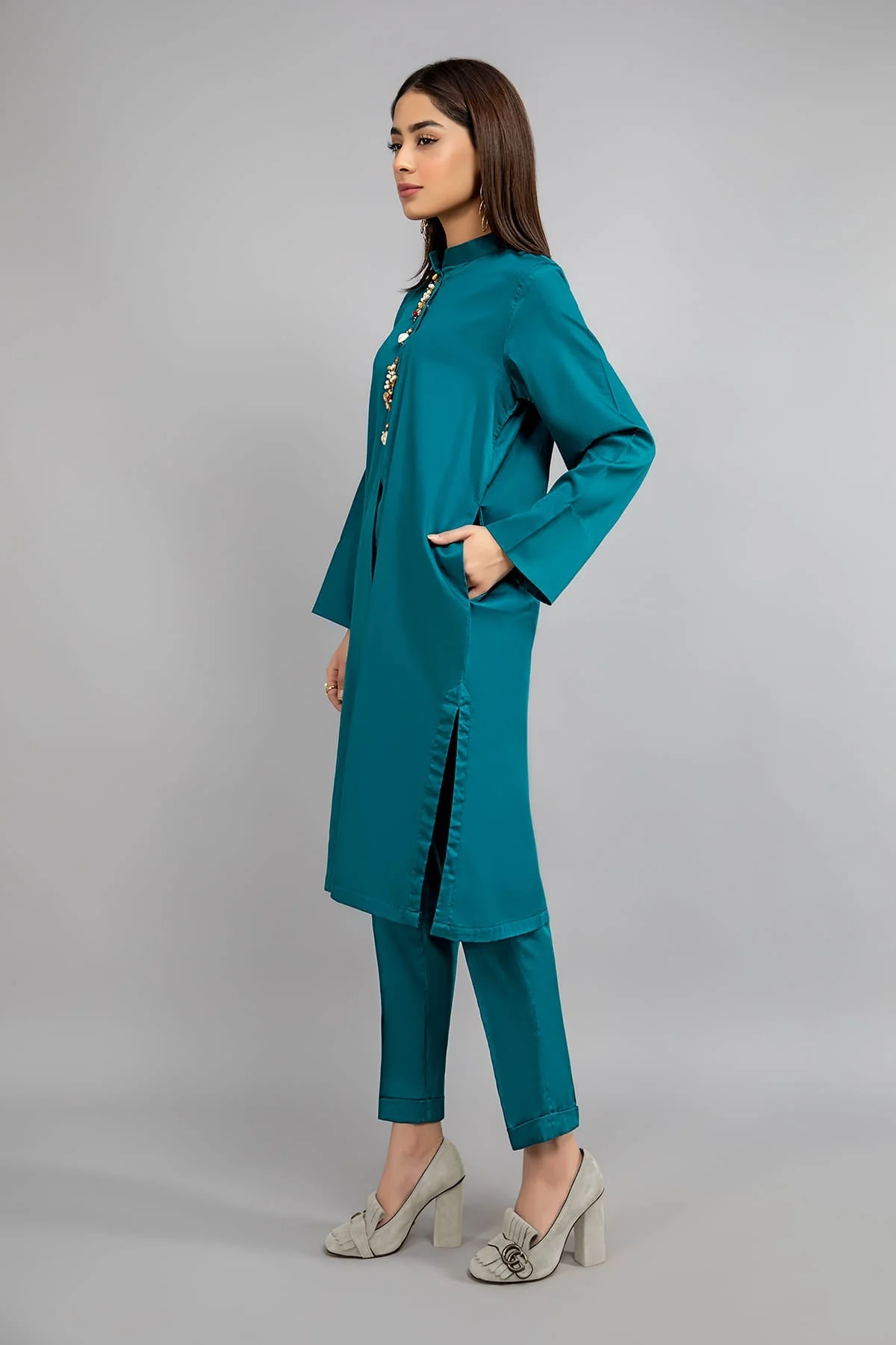 Suit Teal blue MG-W20-11 - Image 2