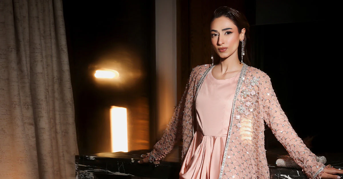 3 Piece Embroidered Chiffon Suit - Image 10