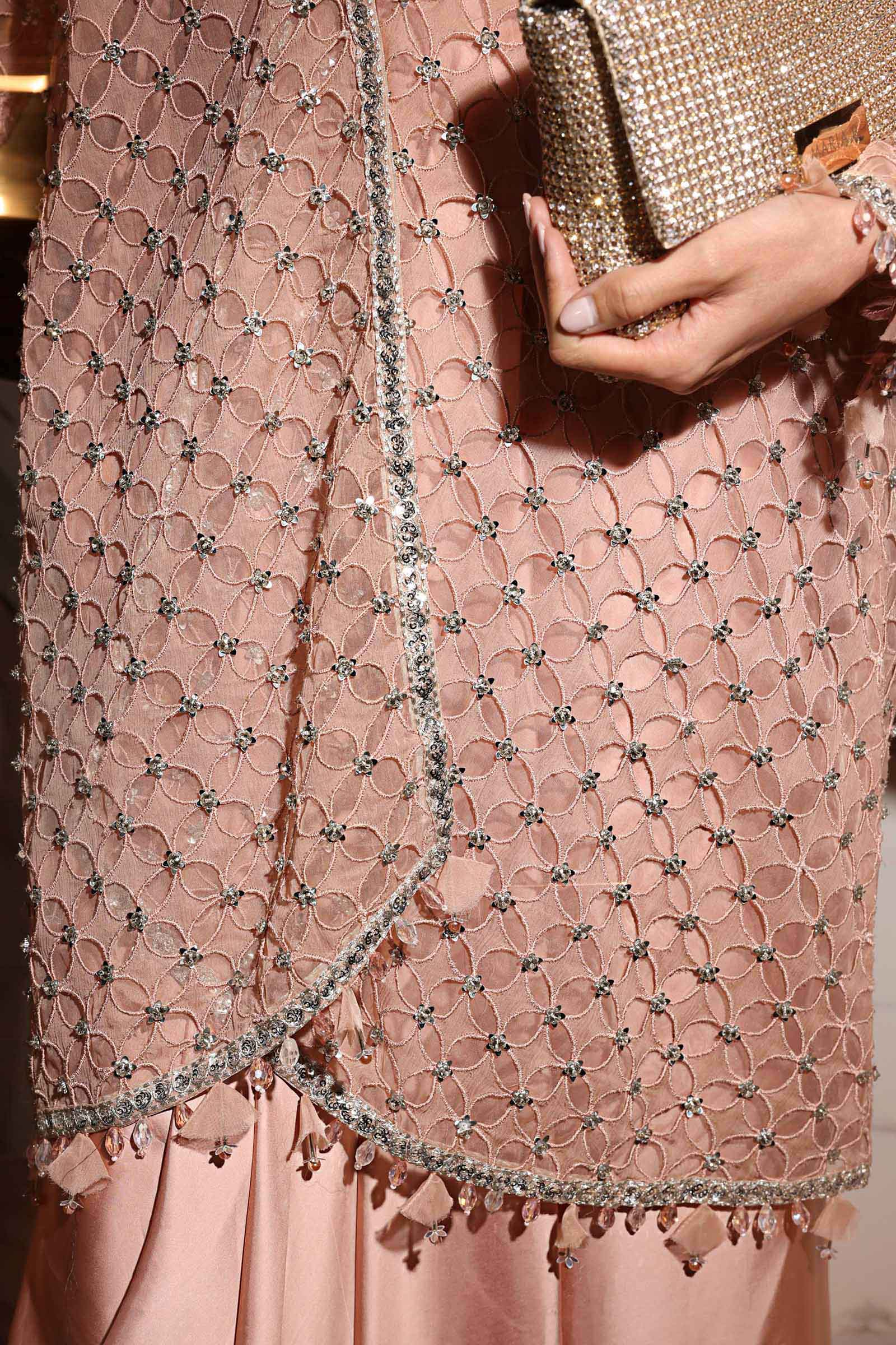 3 Piece Embroidered Chiffon Suit - Image 8