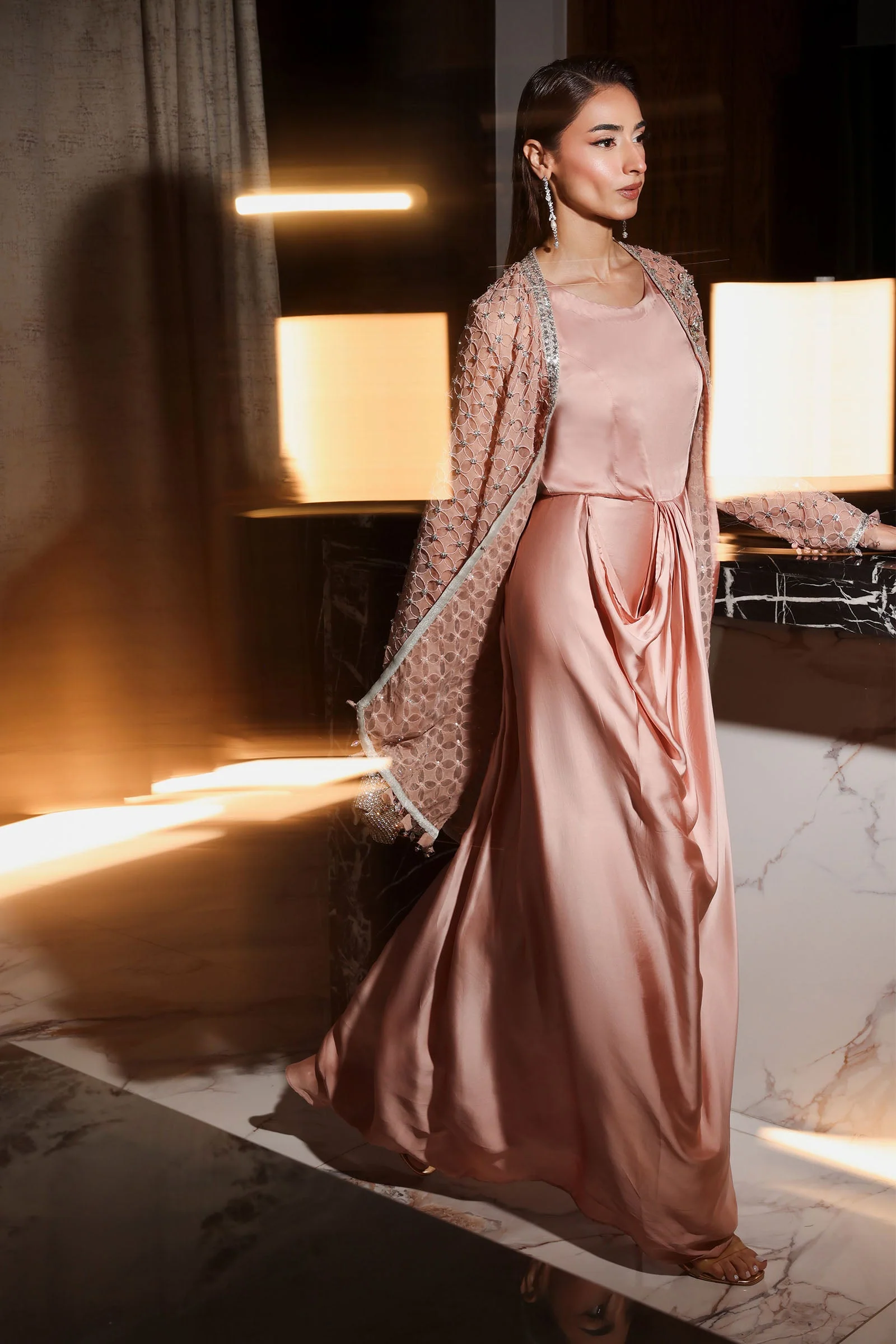3 Piece Embroidered Chiffon Suit - Image 9