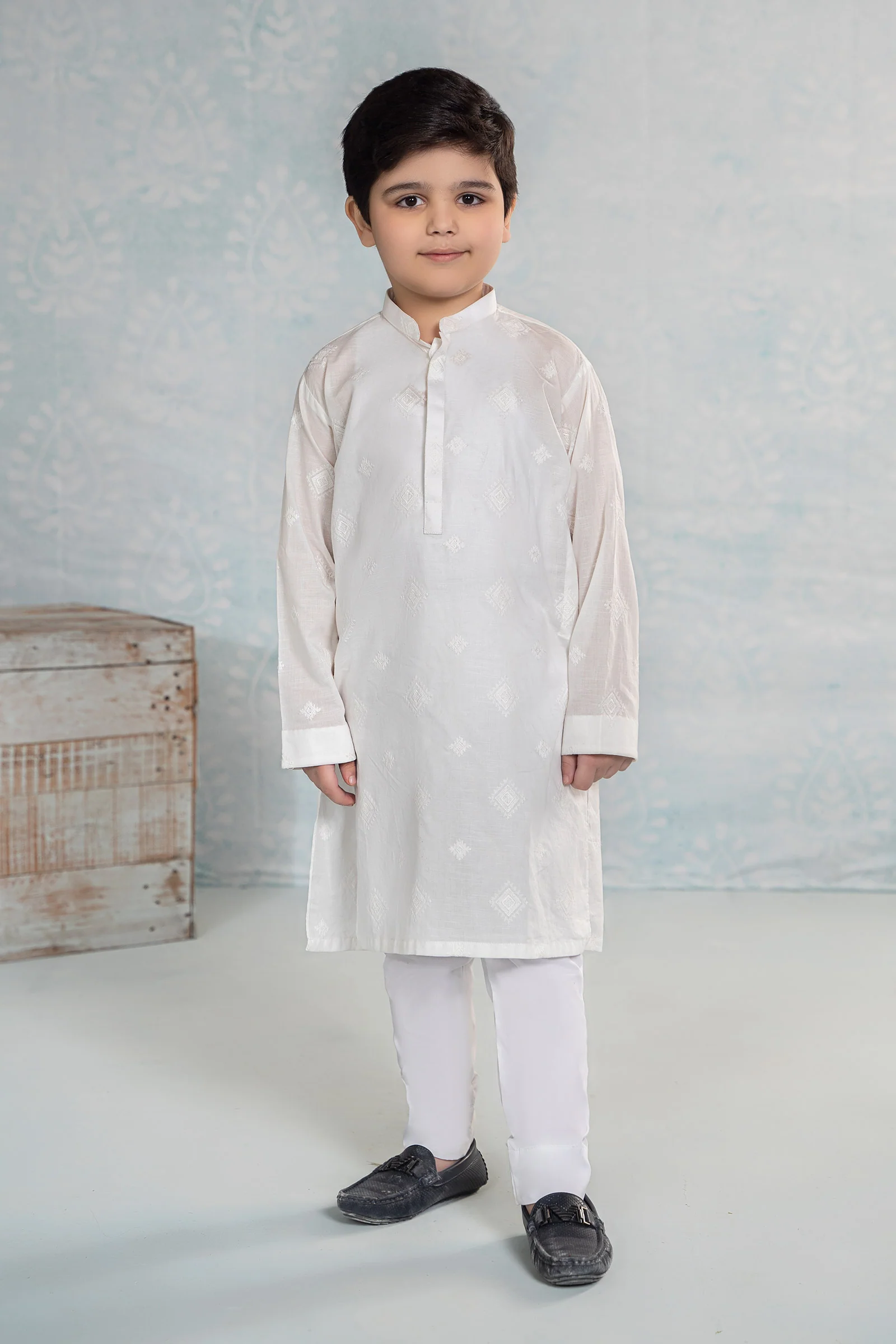 Embroidered Cotton Kurta