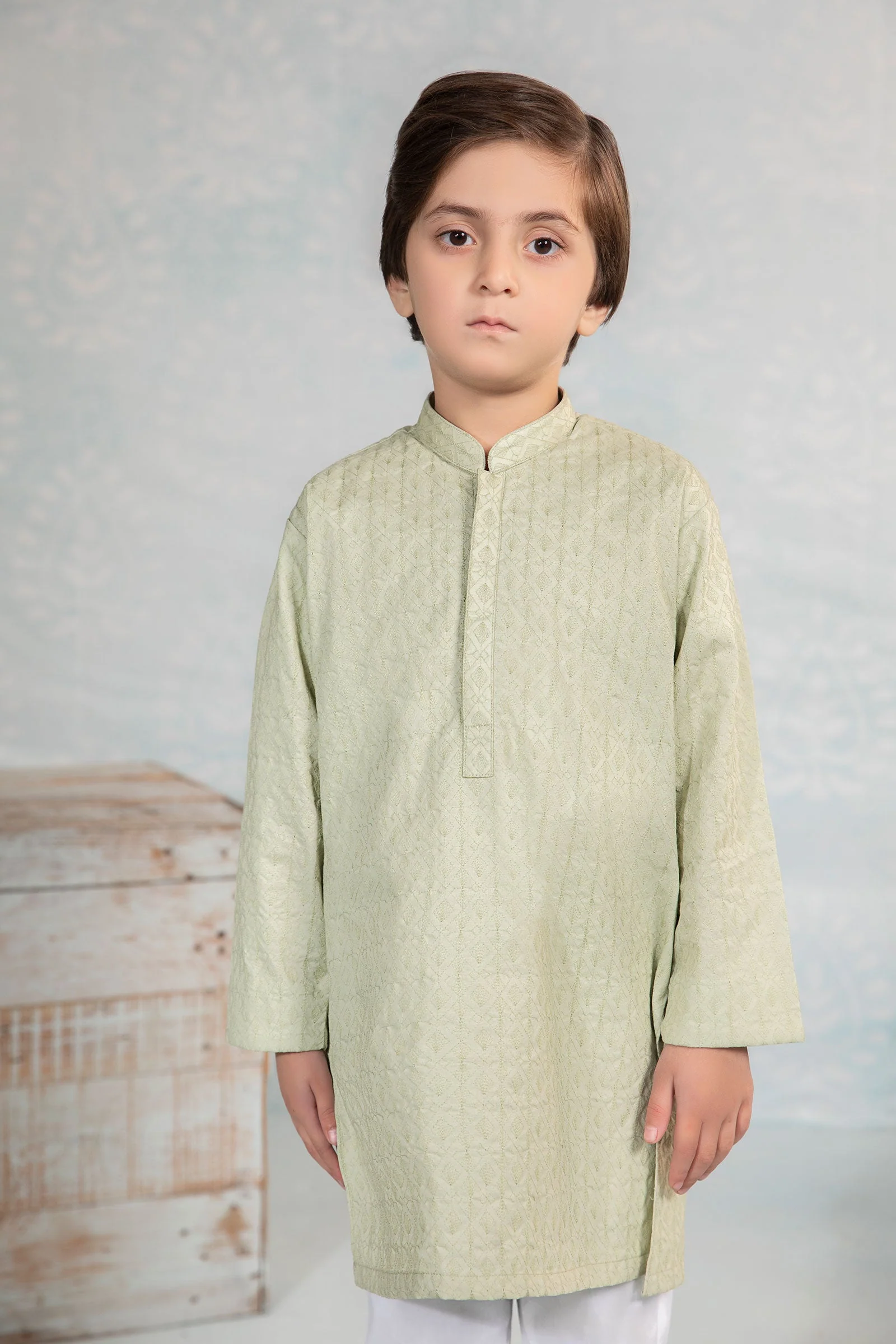 Embroidered Cotton Kurta - Image 4