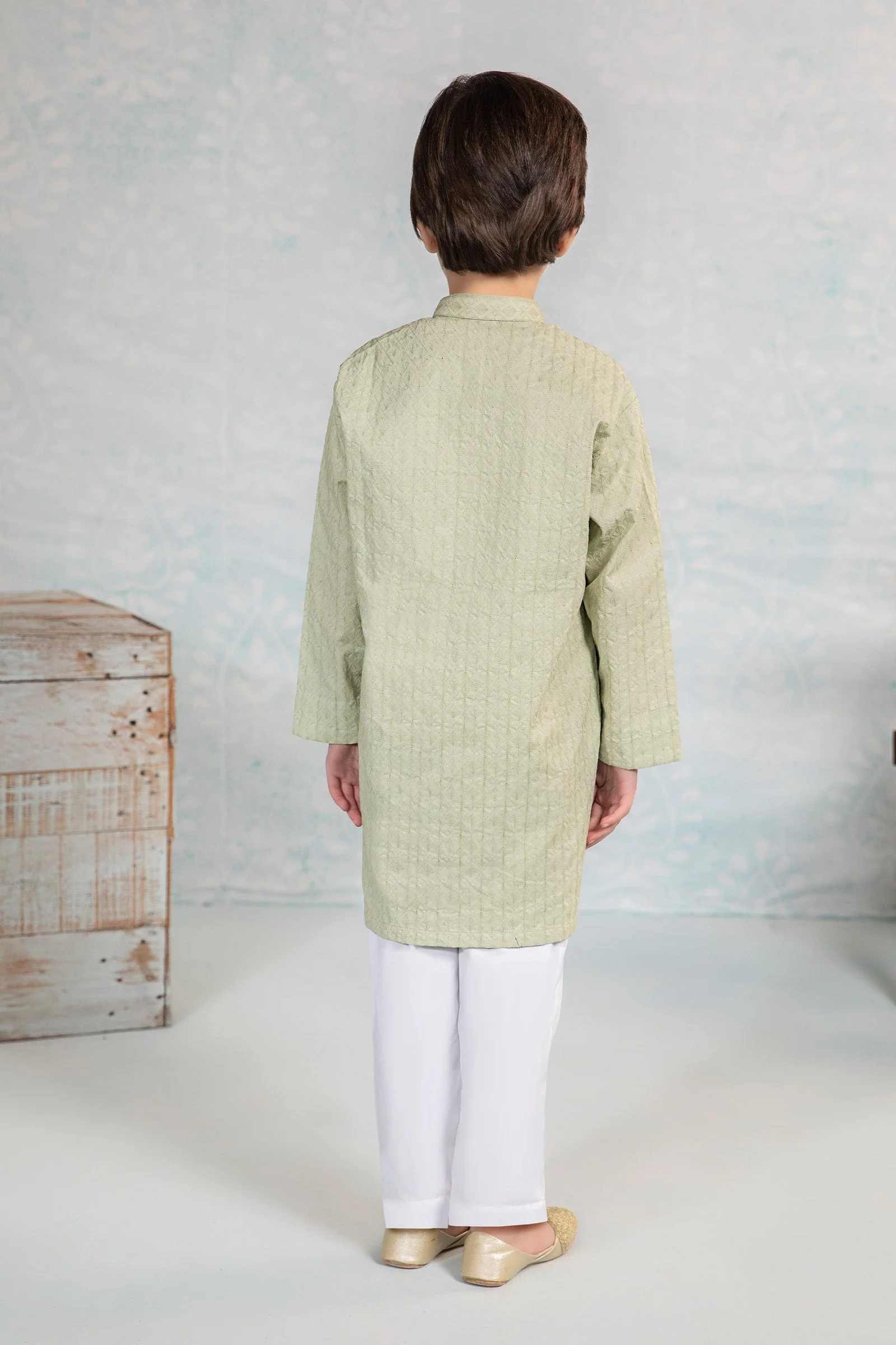 Embroidered Cotton Kurta - Image 7