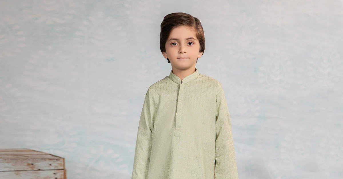 Embroidered Cotton Kurta - Image 9
