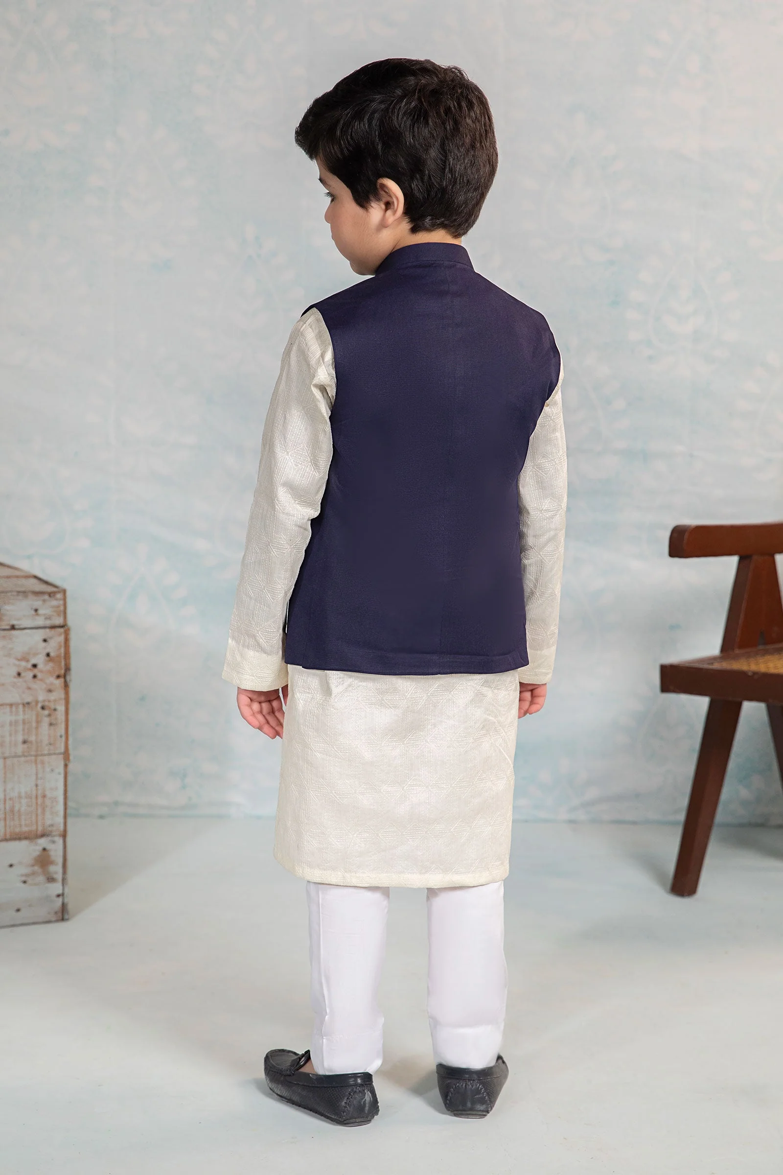 Navy Blue Waistcoat - Image 3