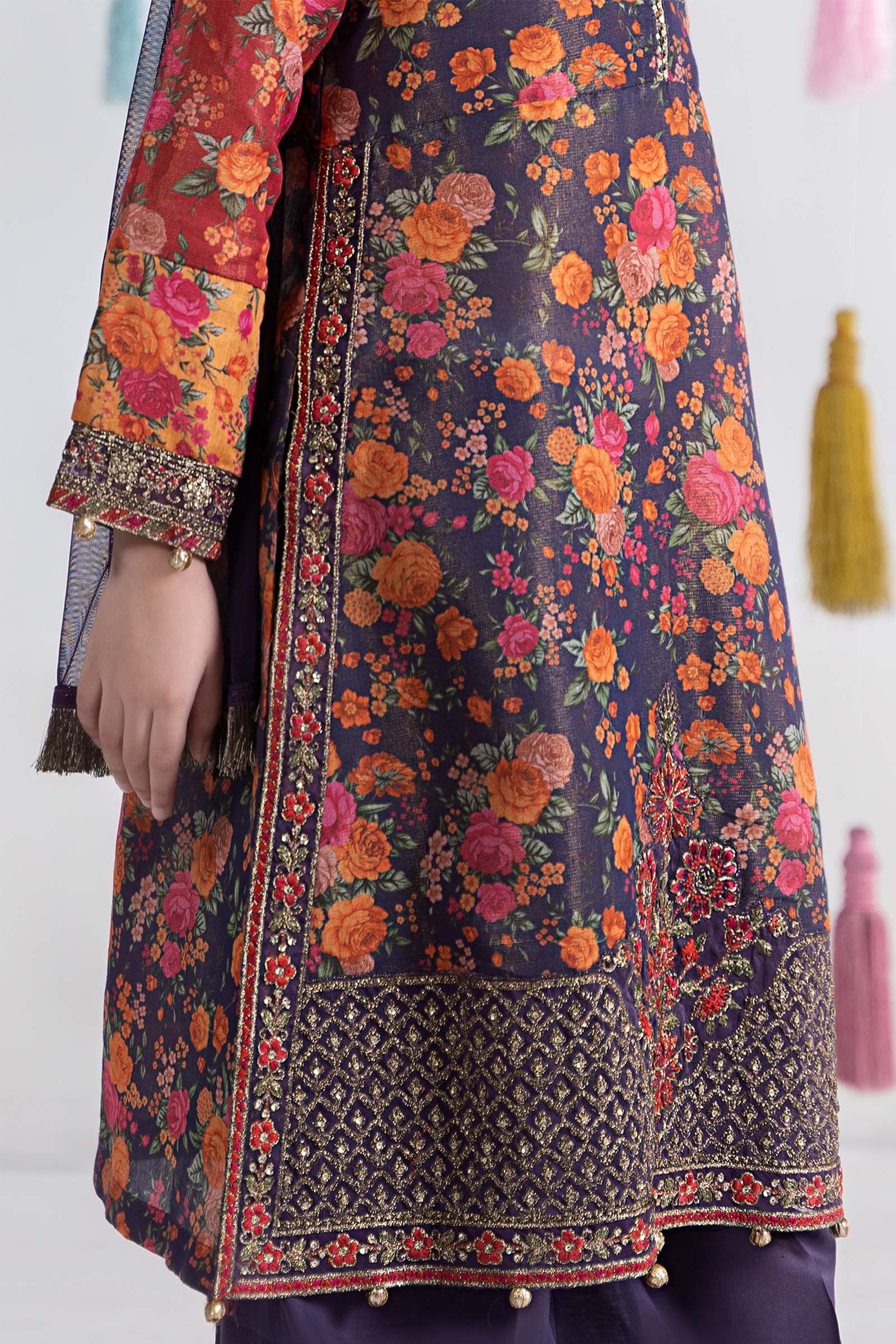 3 Piece Printed Cotton Masoori Suit - Image 5