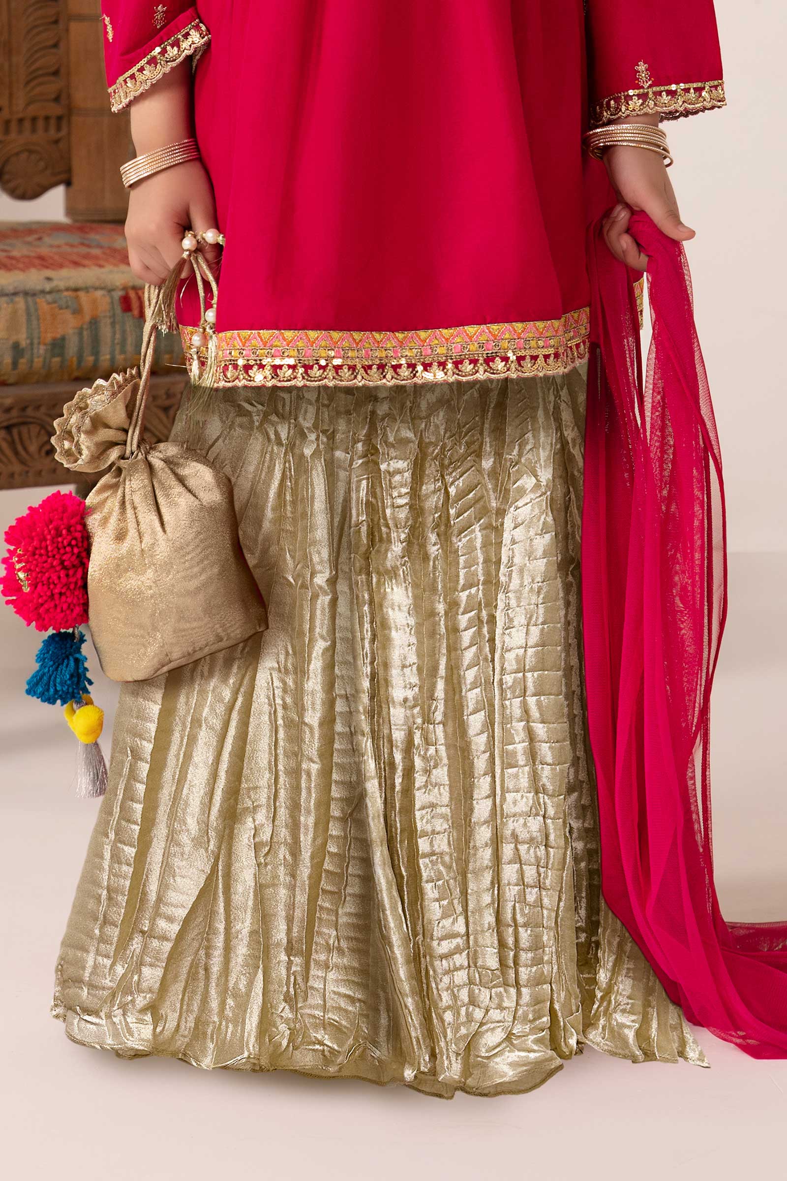 3 Piece Dyed Lawn Suit - Image 3