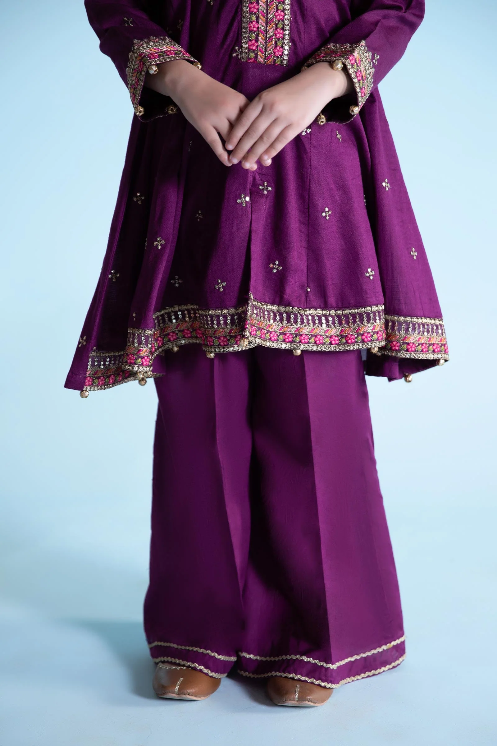 3 Piece Dyed Dobby Lawn Suit - Image 4