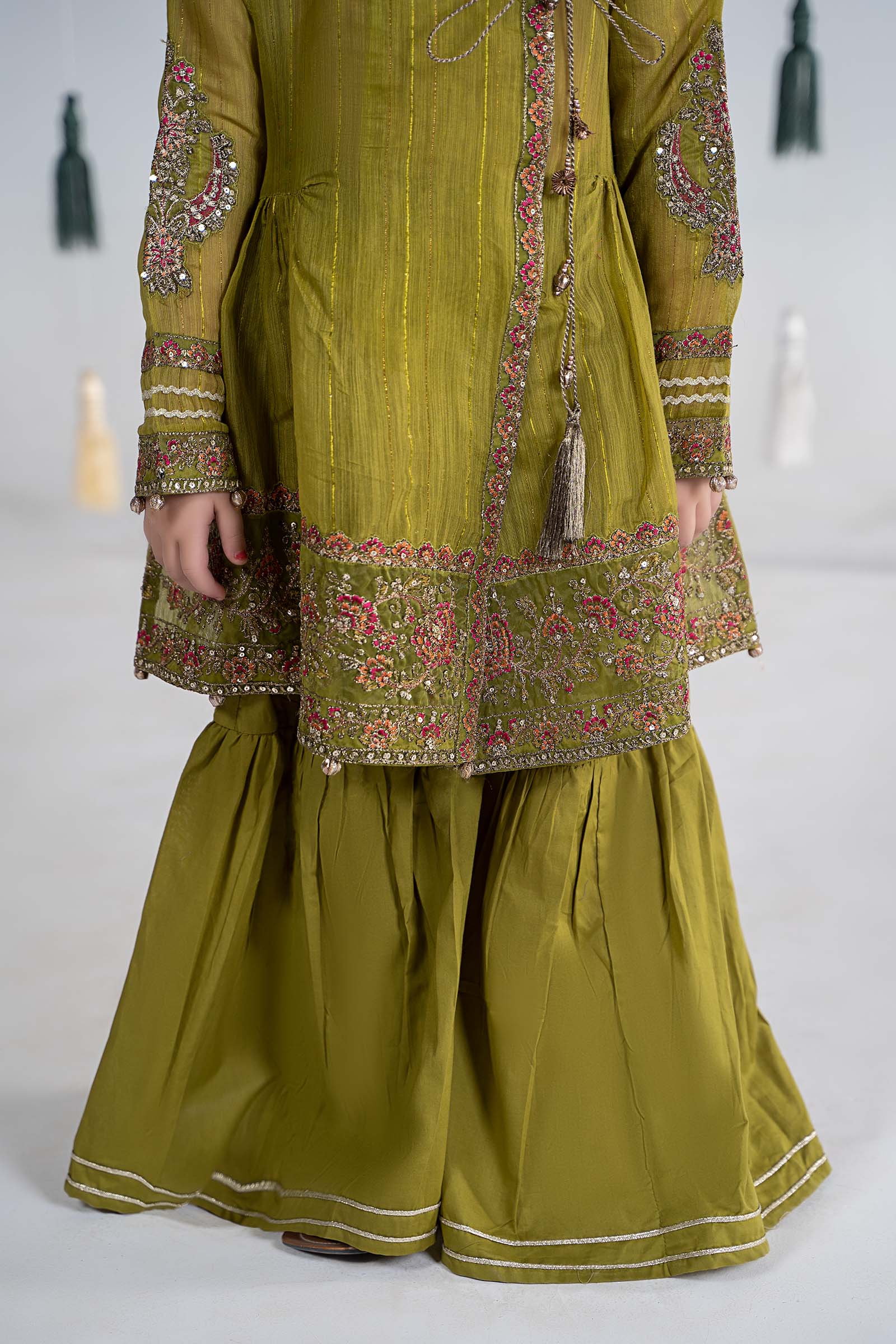 3 Piece Dyed Doria Paper Cotton Suit - Image 5