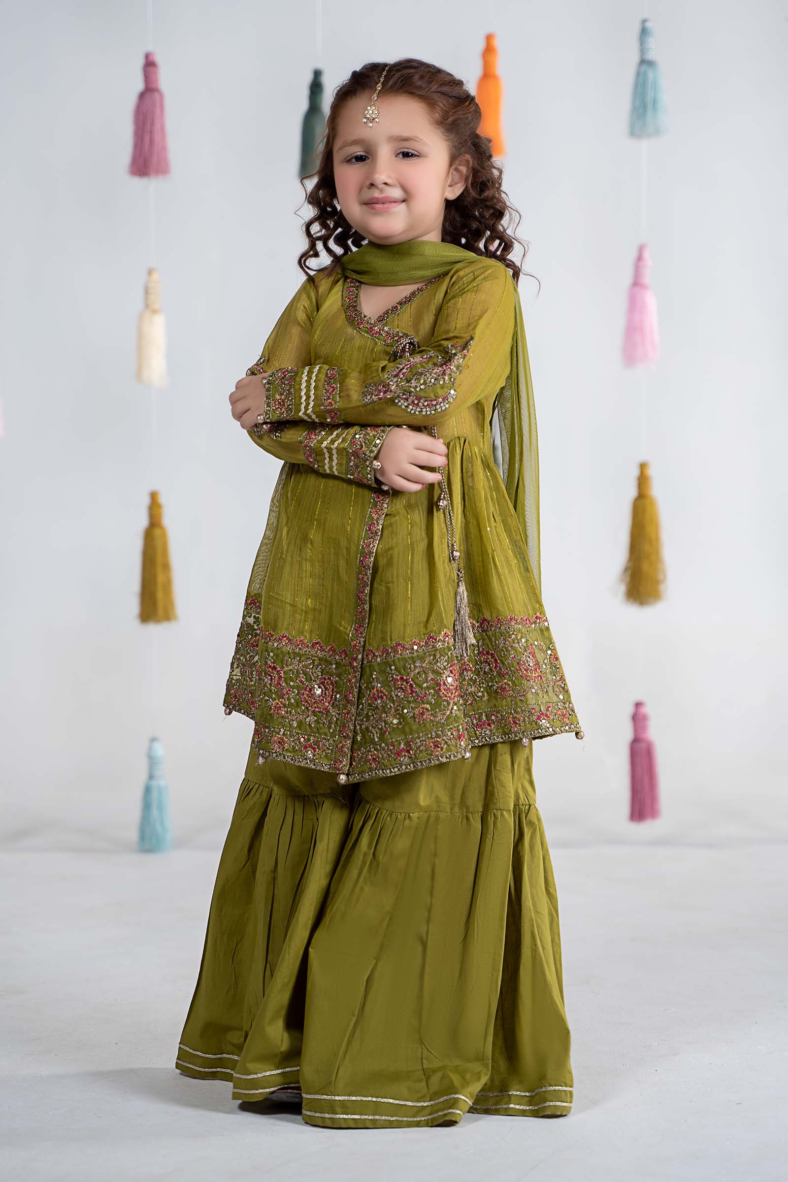 3 Piece Dyed Doria Paper Cotton Suit - Image 6
