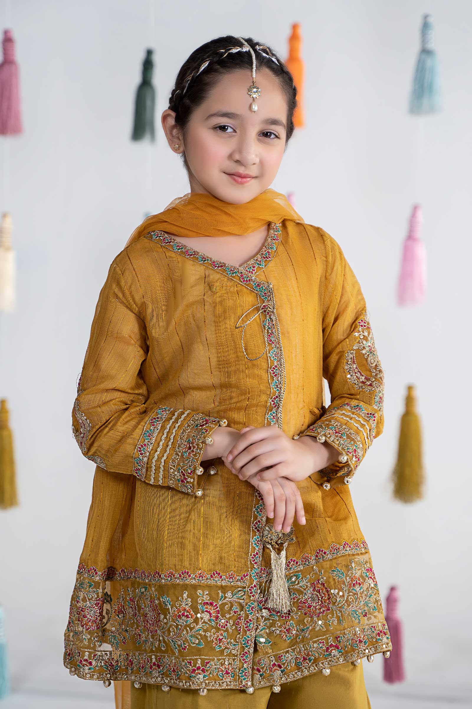 3 Piece Dyed Doria Paper Cotton Suit - Image 2