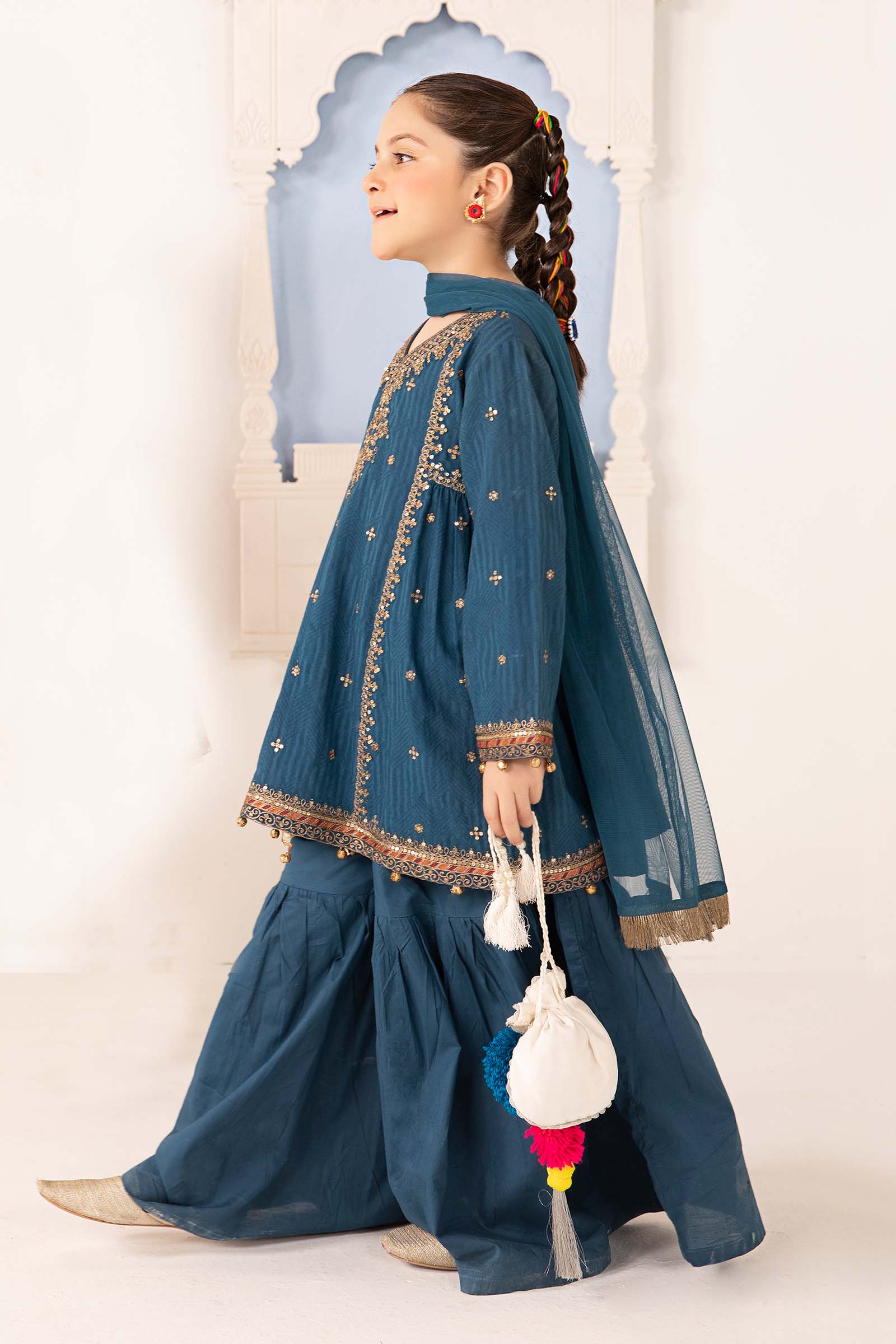 3 Piece Dyed Dobby Lawn Suit - Image 3