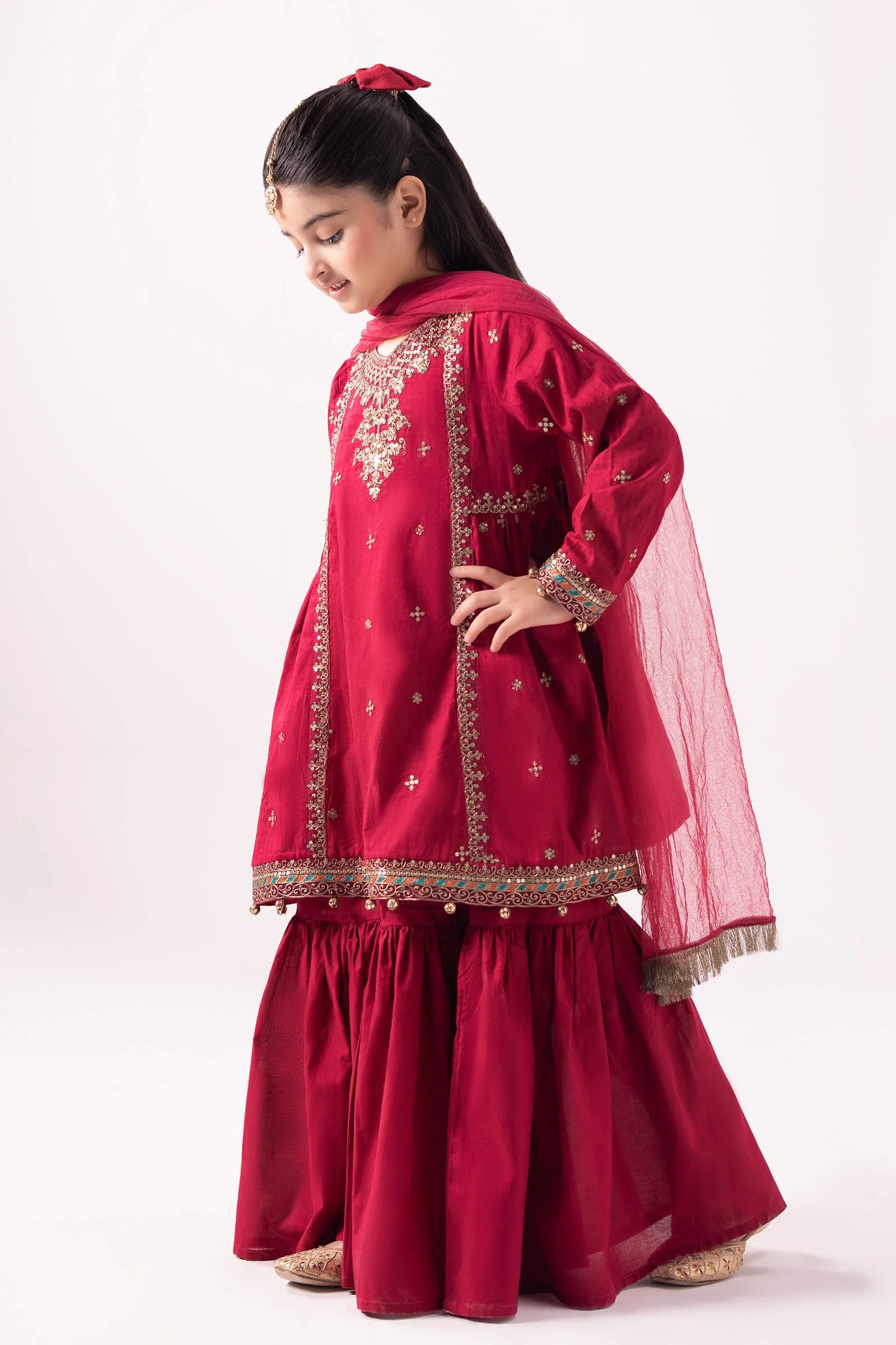 3 Piece Dyed Dobby Lawn Suit - Image 6