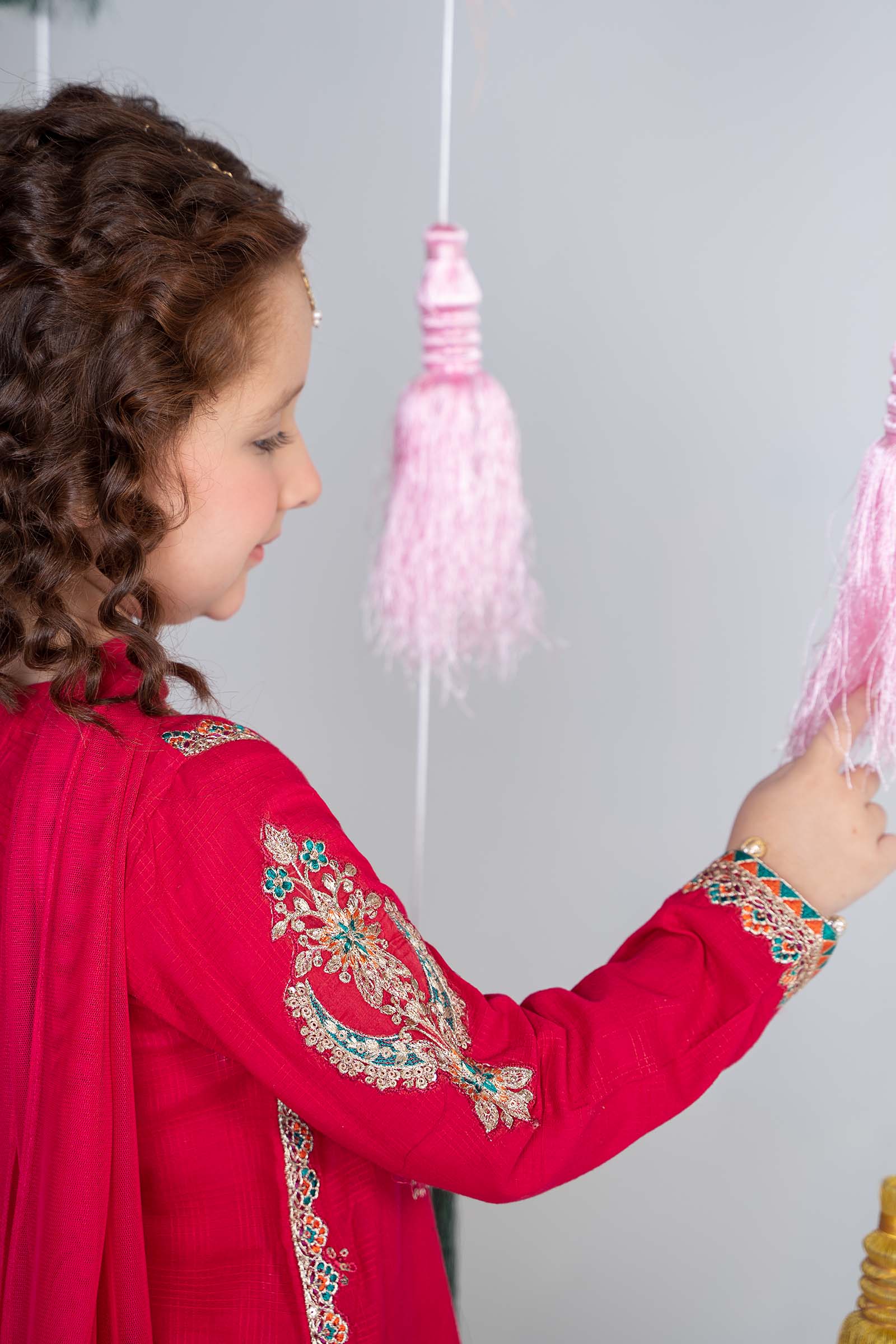 3 Piece Embroidered Doria Cotton Suit - Image 3