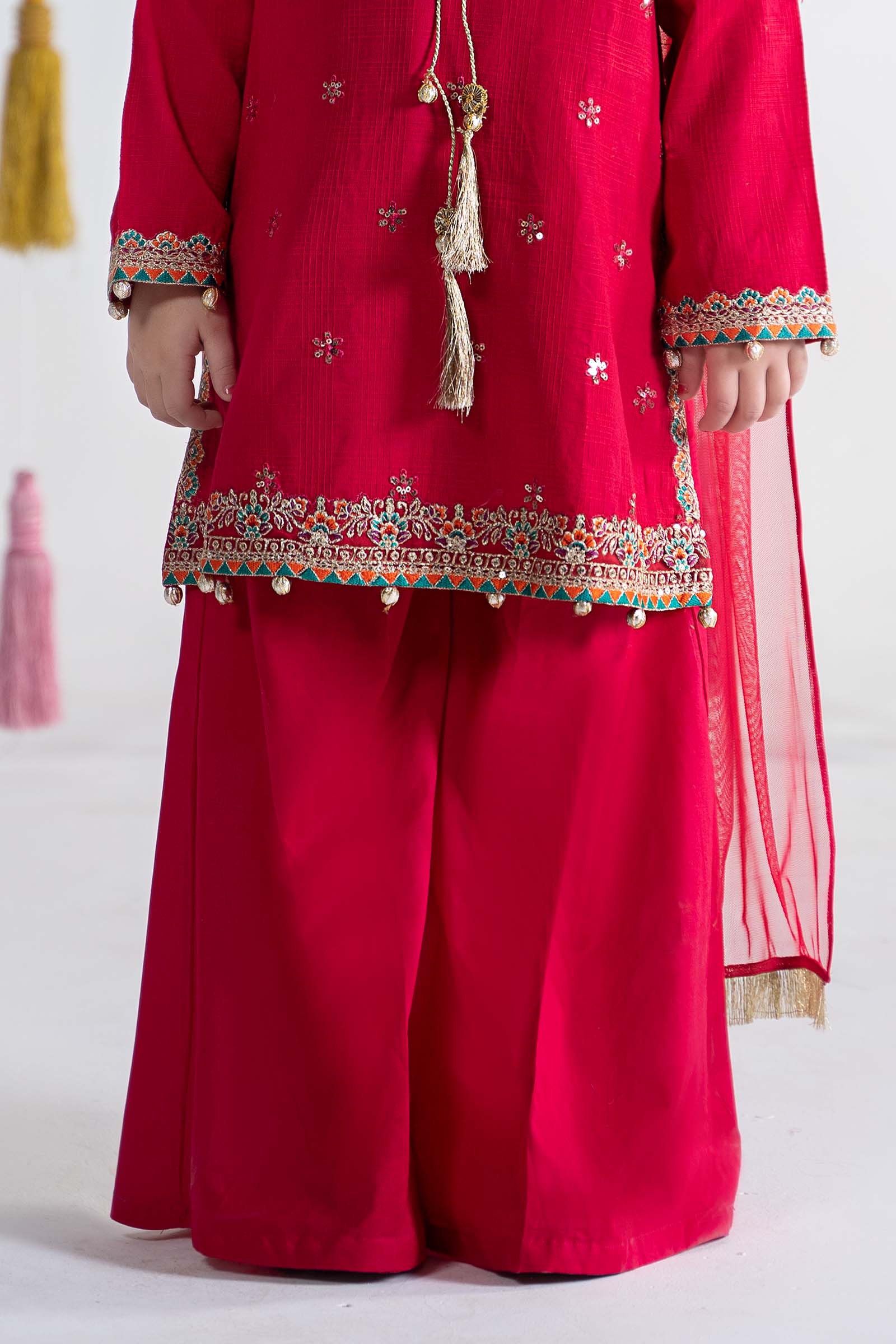 3 Piece Embroidered Doria Cotton Suit - Image 4