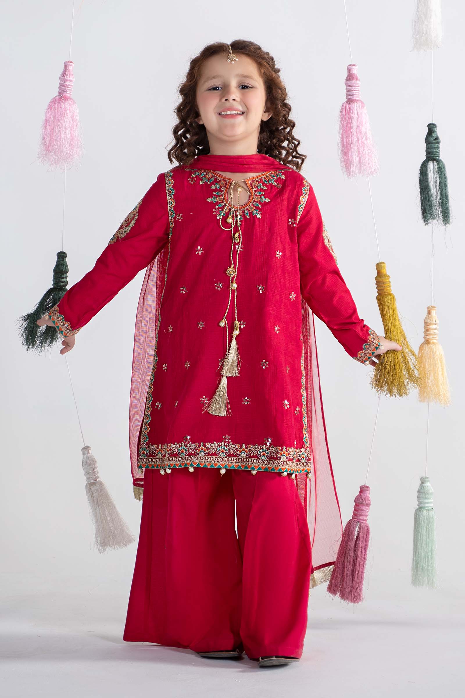 3 Piece Embroidered Doria Cotton Suit - Image 7