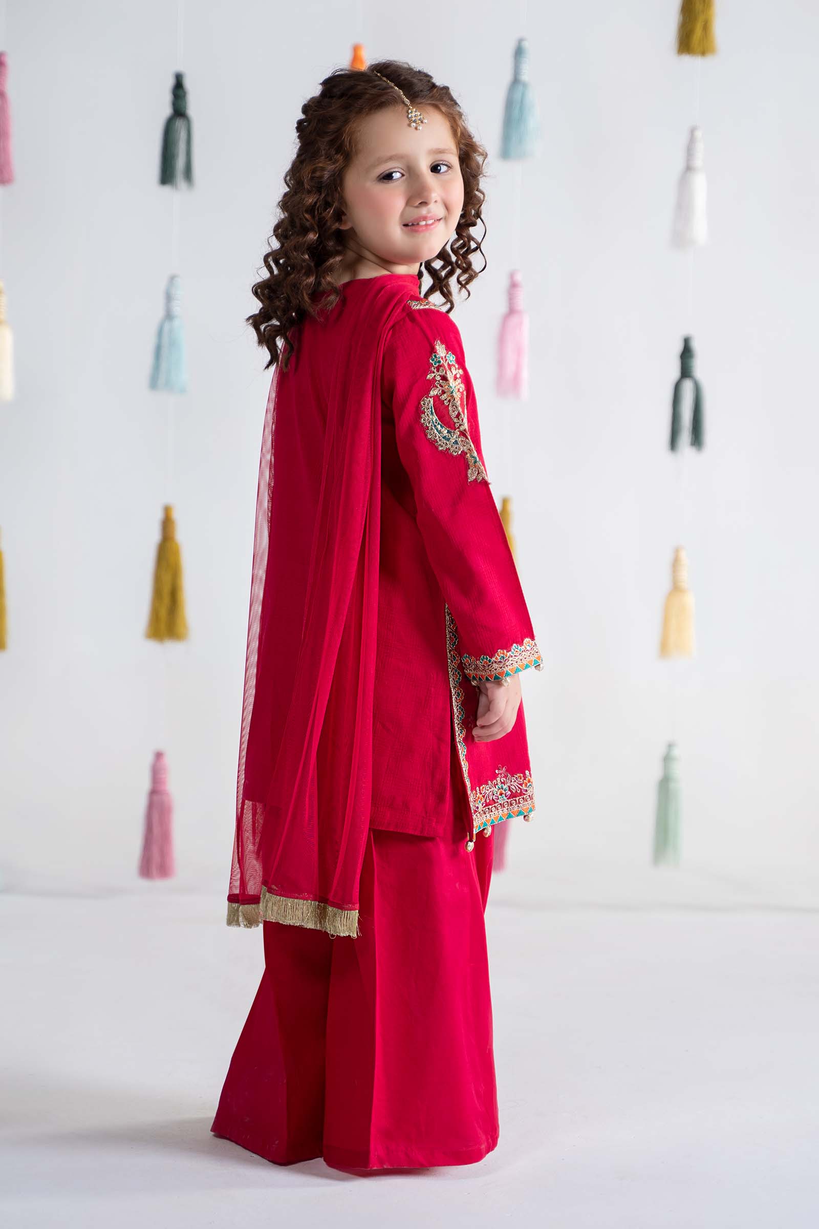 3 Piece Embroidered Doria Cotton Suit - Image 9