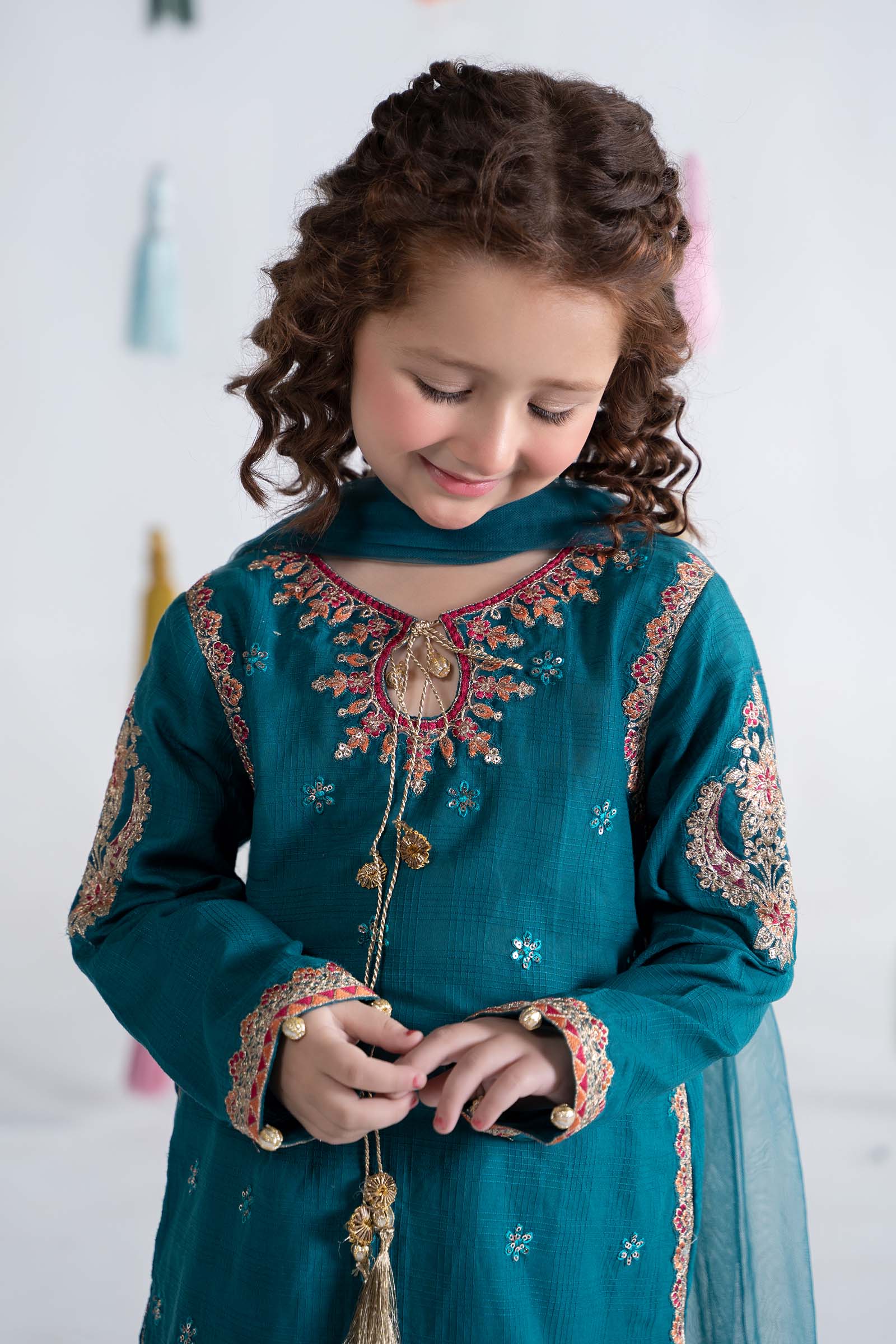 3 Piece Embroidered Doria Cotton Suit - Image 2