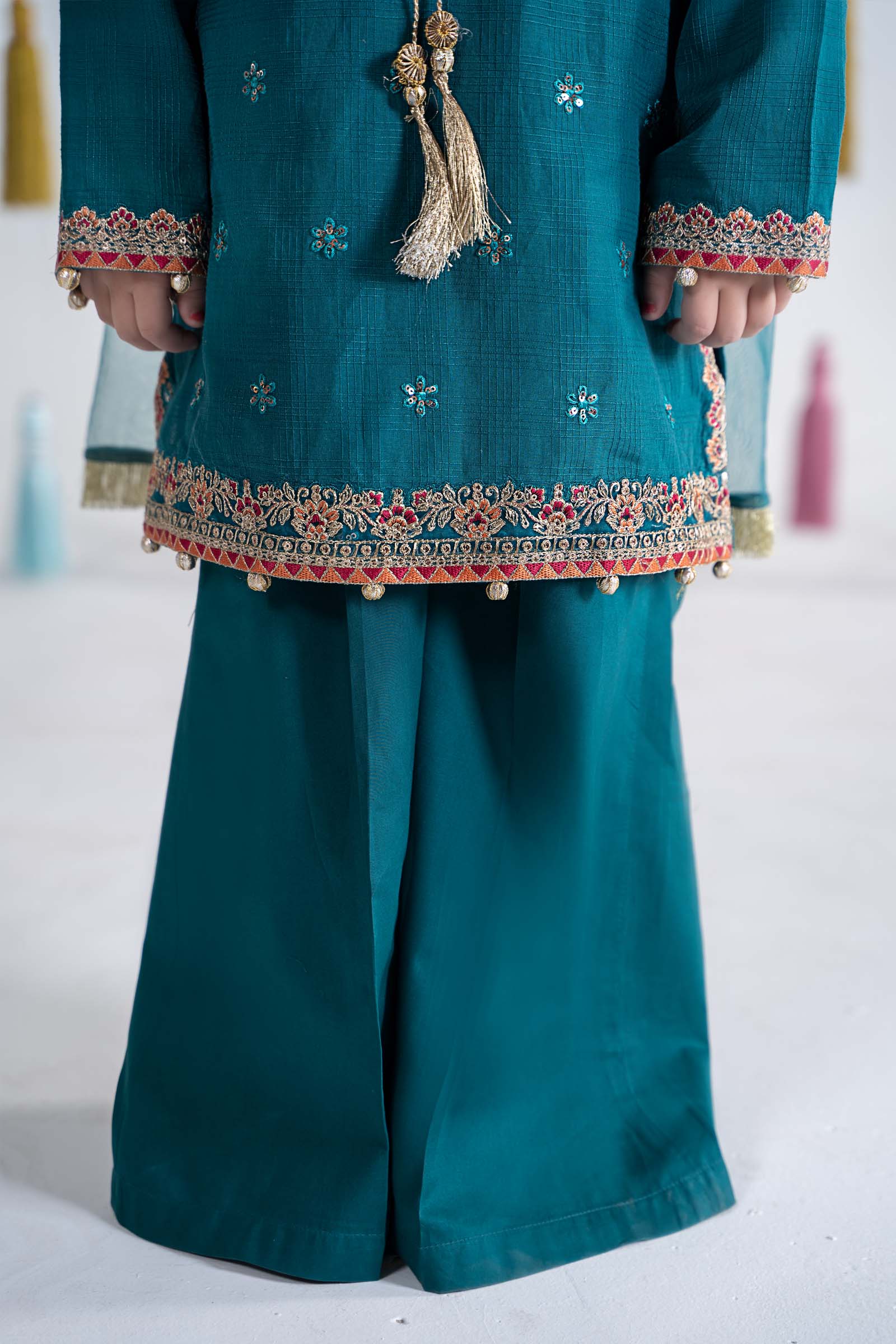 3 Piece Embroidered Doria Cotton Suit - Image 6