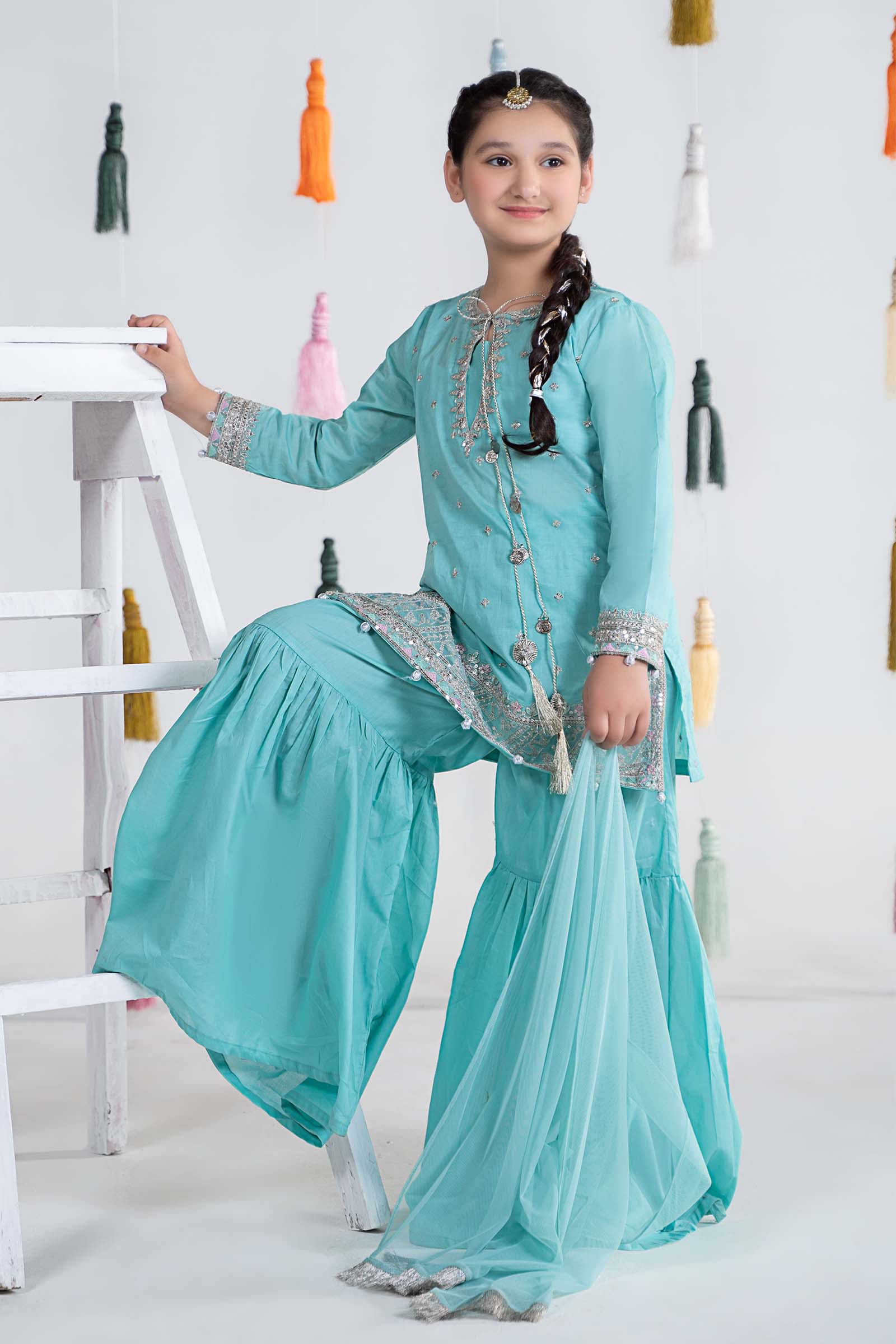 3 Piece Dyed Lawn Suit - Image 4