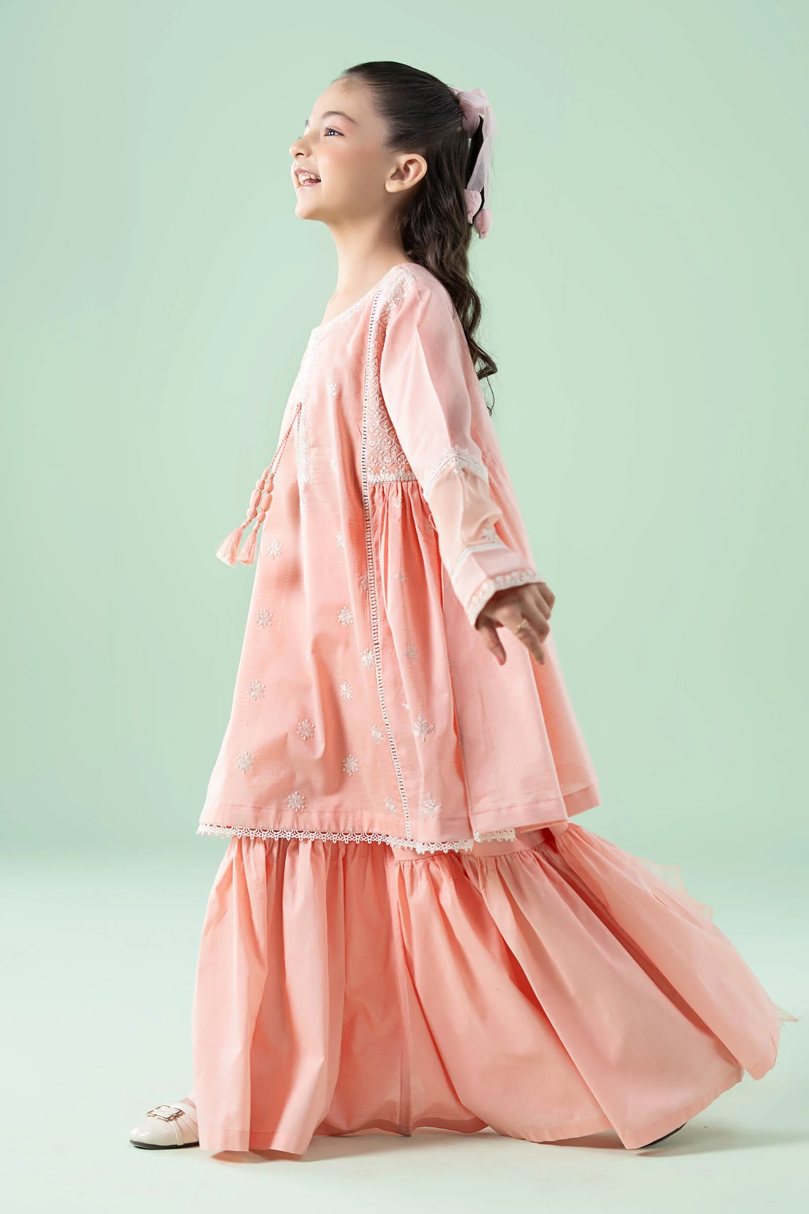 3 Piece Embroidered Dobby Suit - Image 5