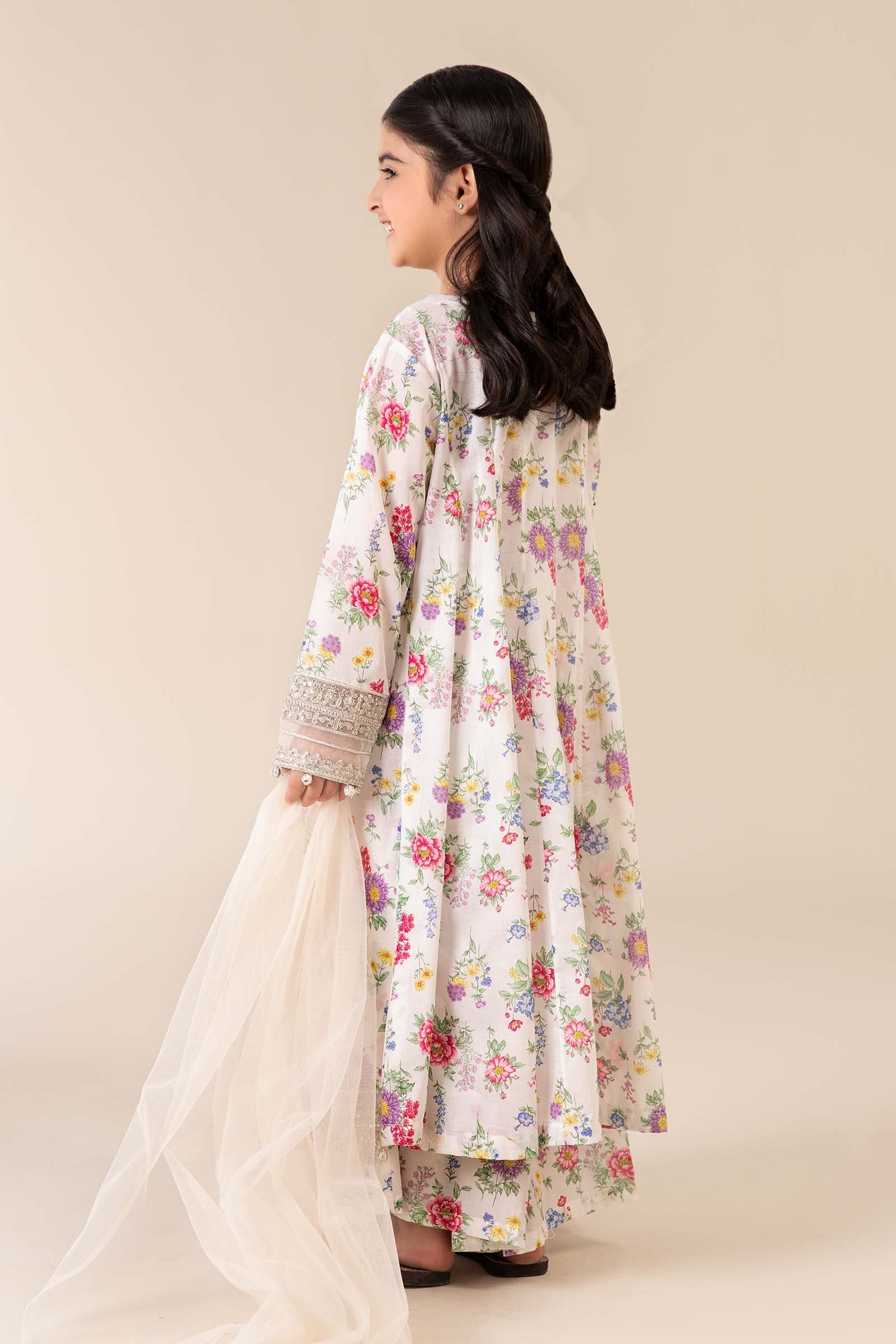 3 Piece Embroidered Lawn Suit - Image 7