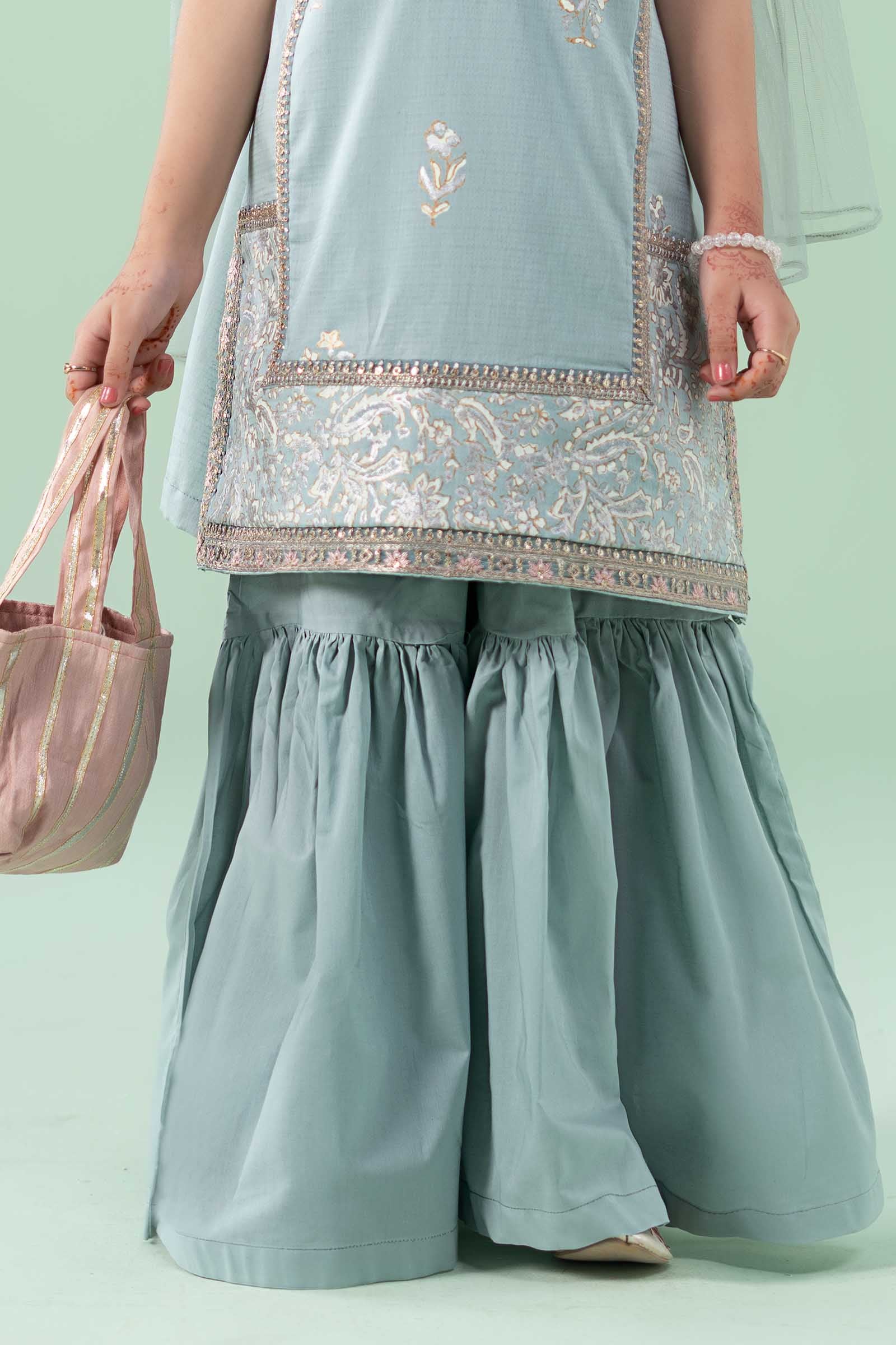 3 Piece Embroidered Dobby Suit - Image 4