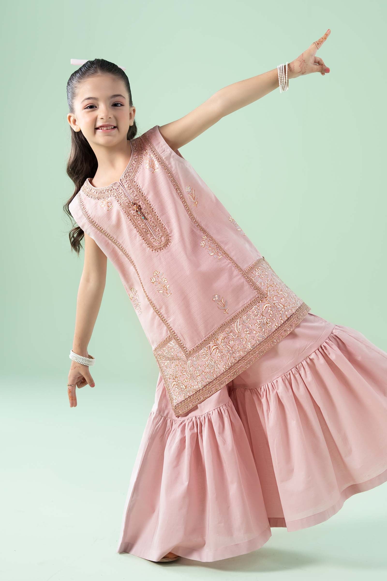 3 Piece Embroidered Dobby Suit - Image 3