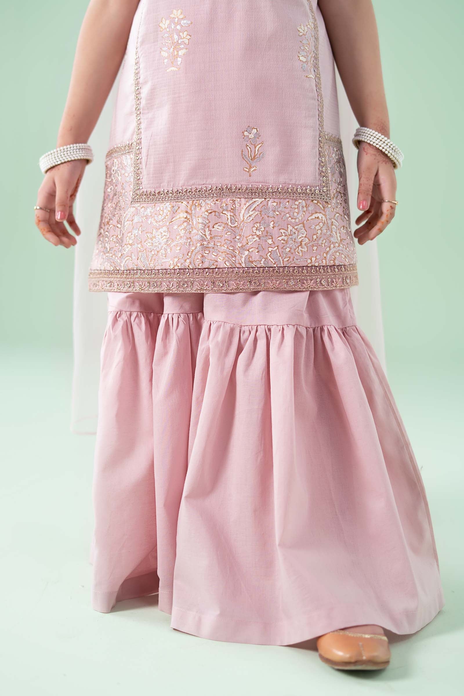 3 Piece Embroidered Dobby Suit - Image 5