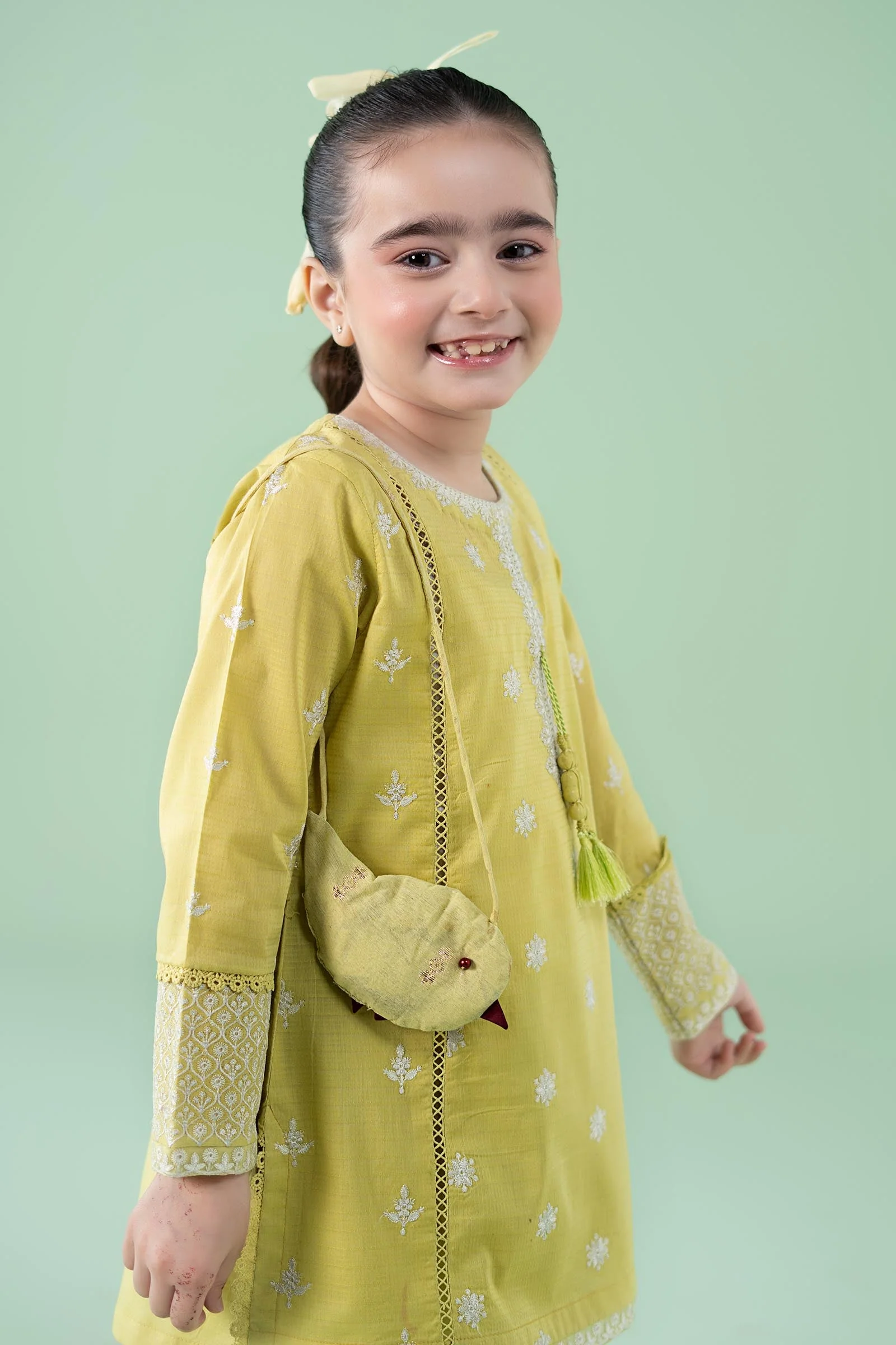 3 Piece Embroidered Dobby Suit - Image 2