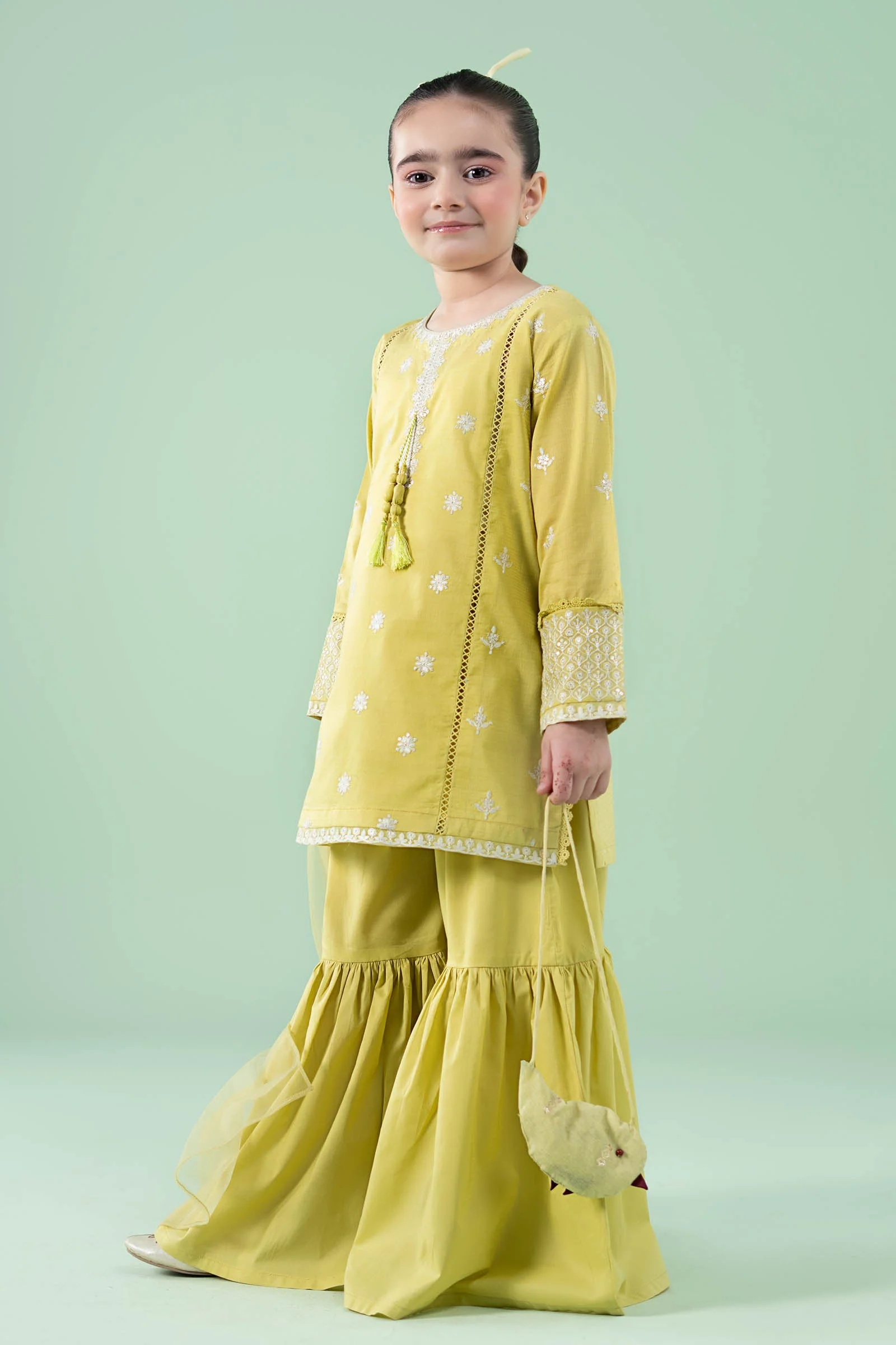 3 Piece Embroidered Dobby Suit - Image 6