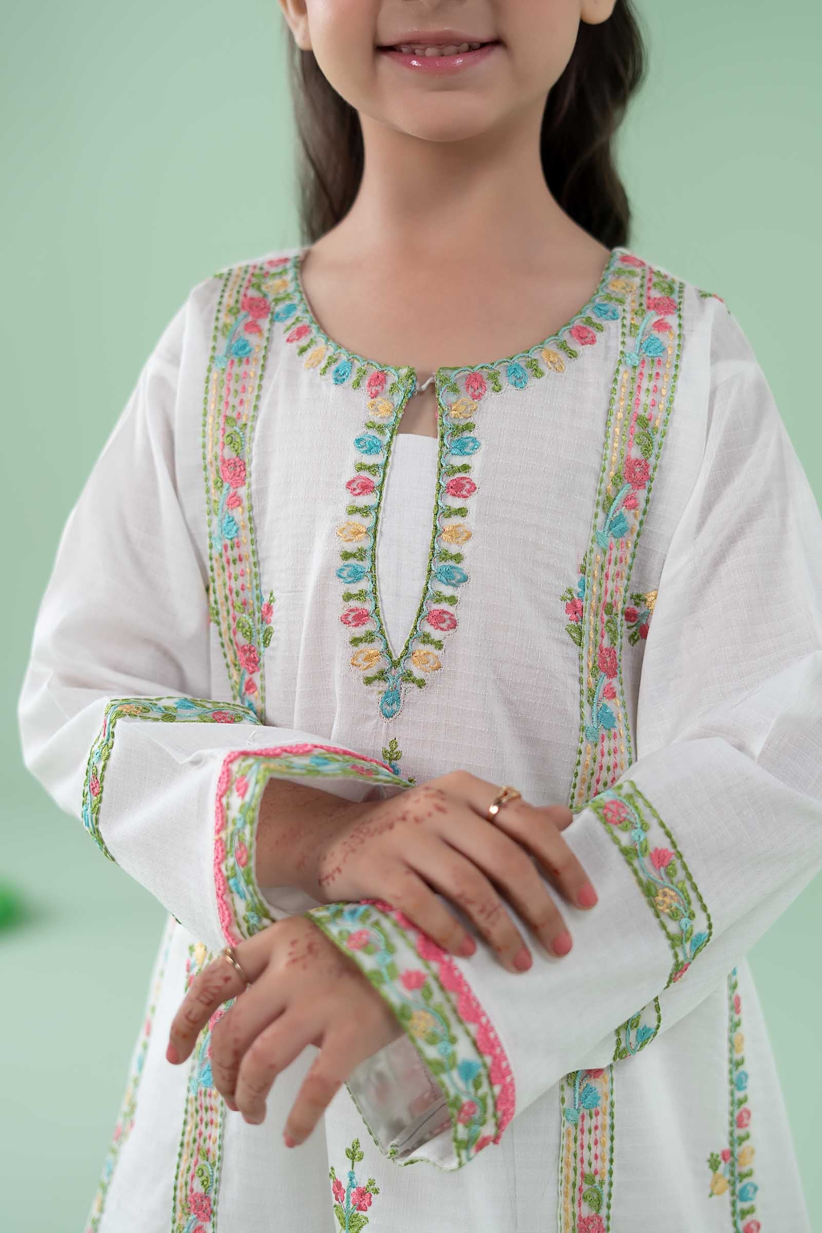 3 Piece Embroidered Dobby Suit - Image 4