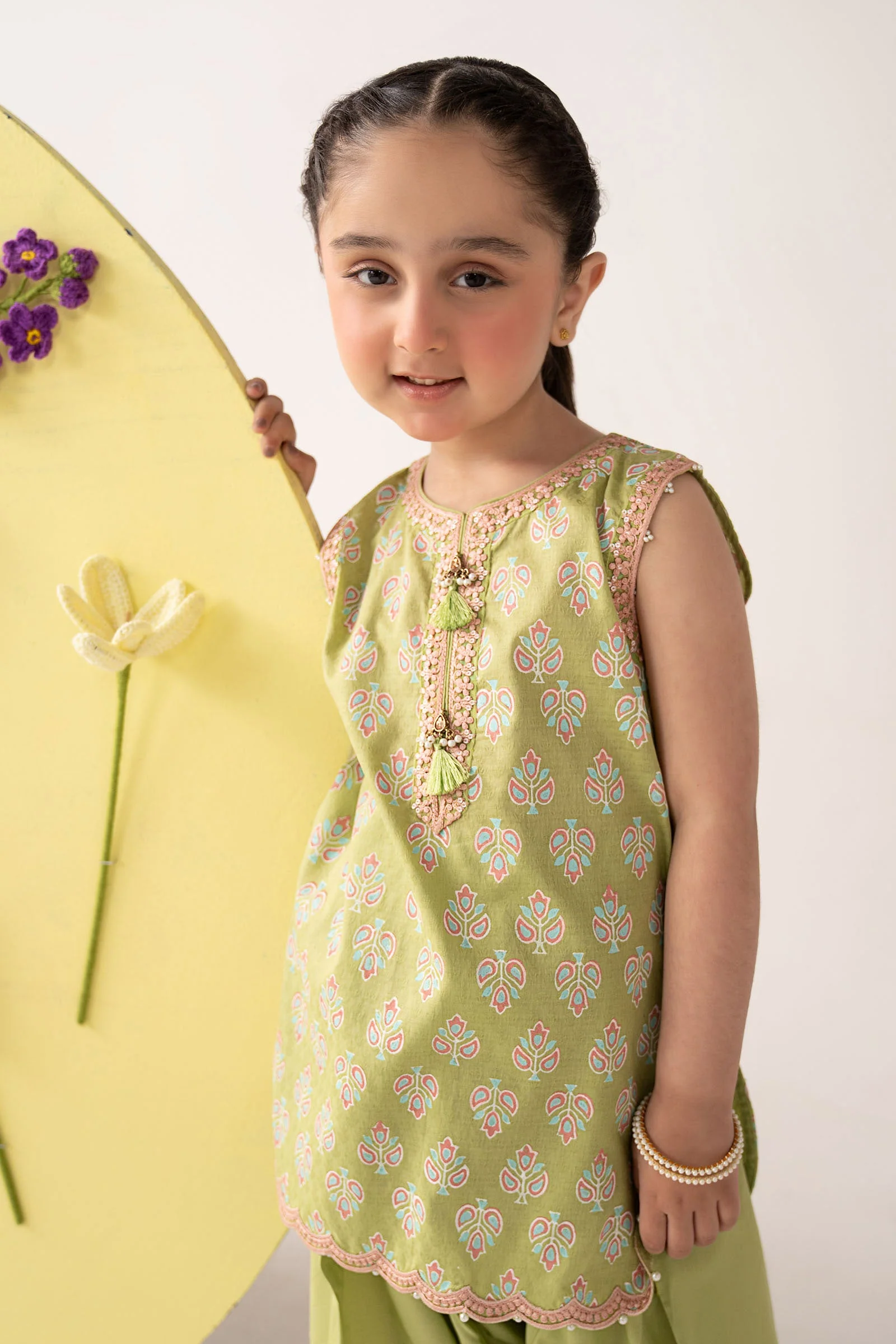 2 Piece Embroidered Dobby Lawn Suit - Image 2