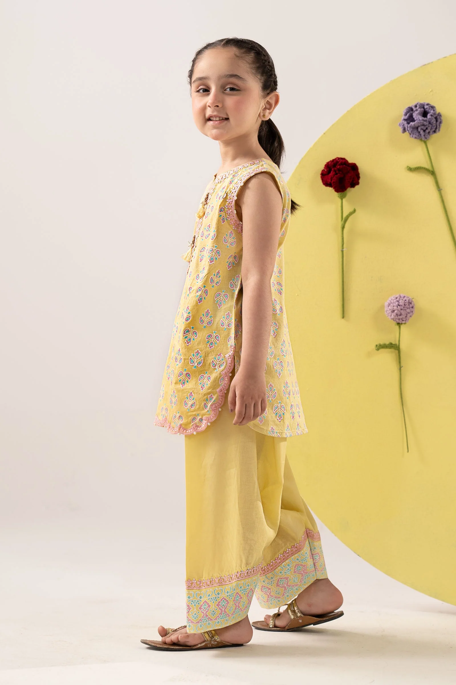 2 Piece Embroidered Dobby Lawn Suit - Image 5