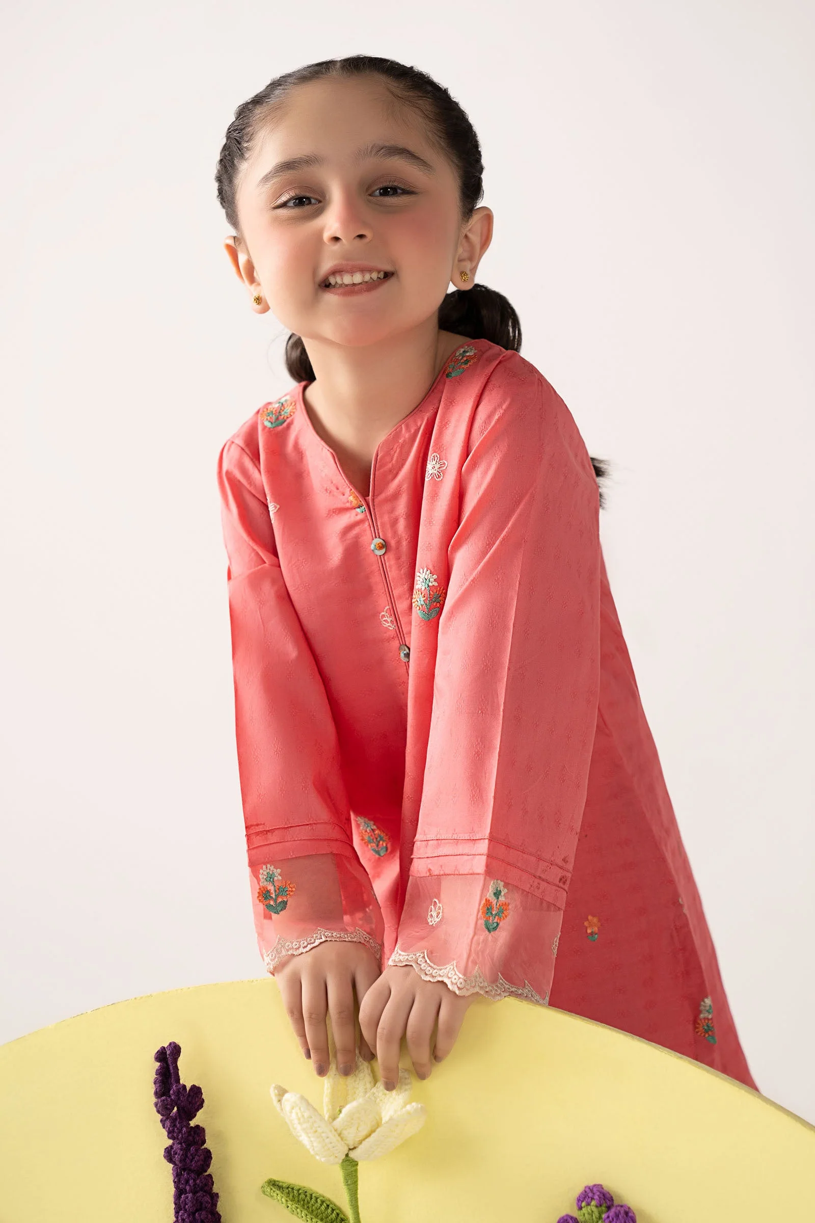 2 Piece Embroidered Dobby Lawn Suit - Image 3